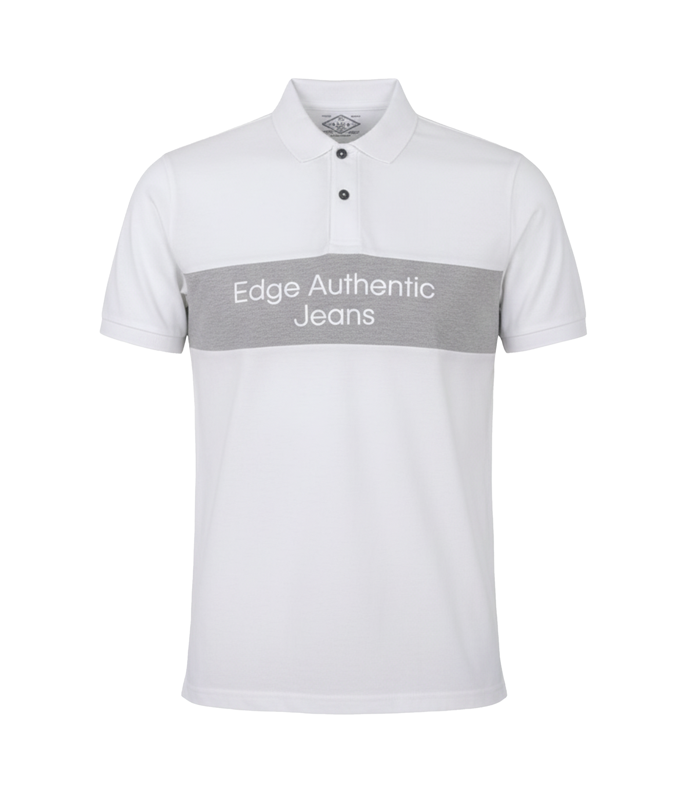 EDGE Printed Men’s Solid Color Polo Shirt - 52772