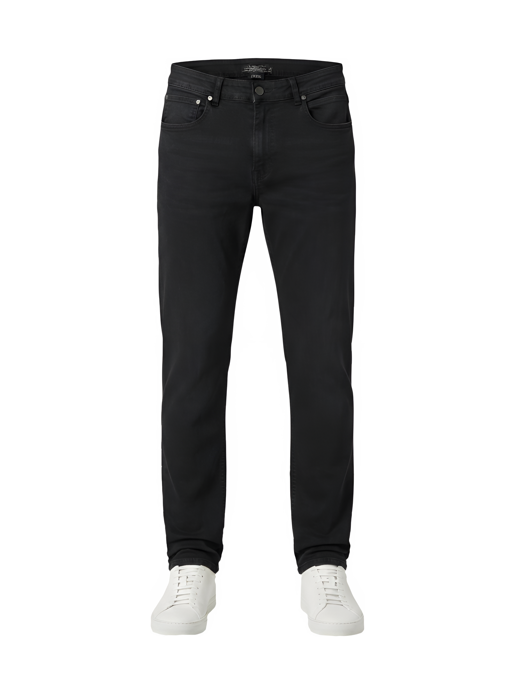 EDGE Men's Black Slim Fit Stretch Denim - 4242