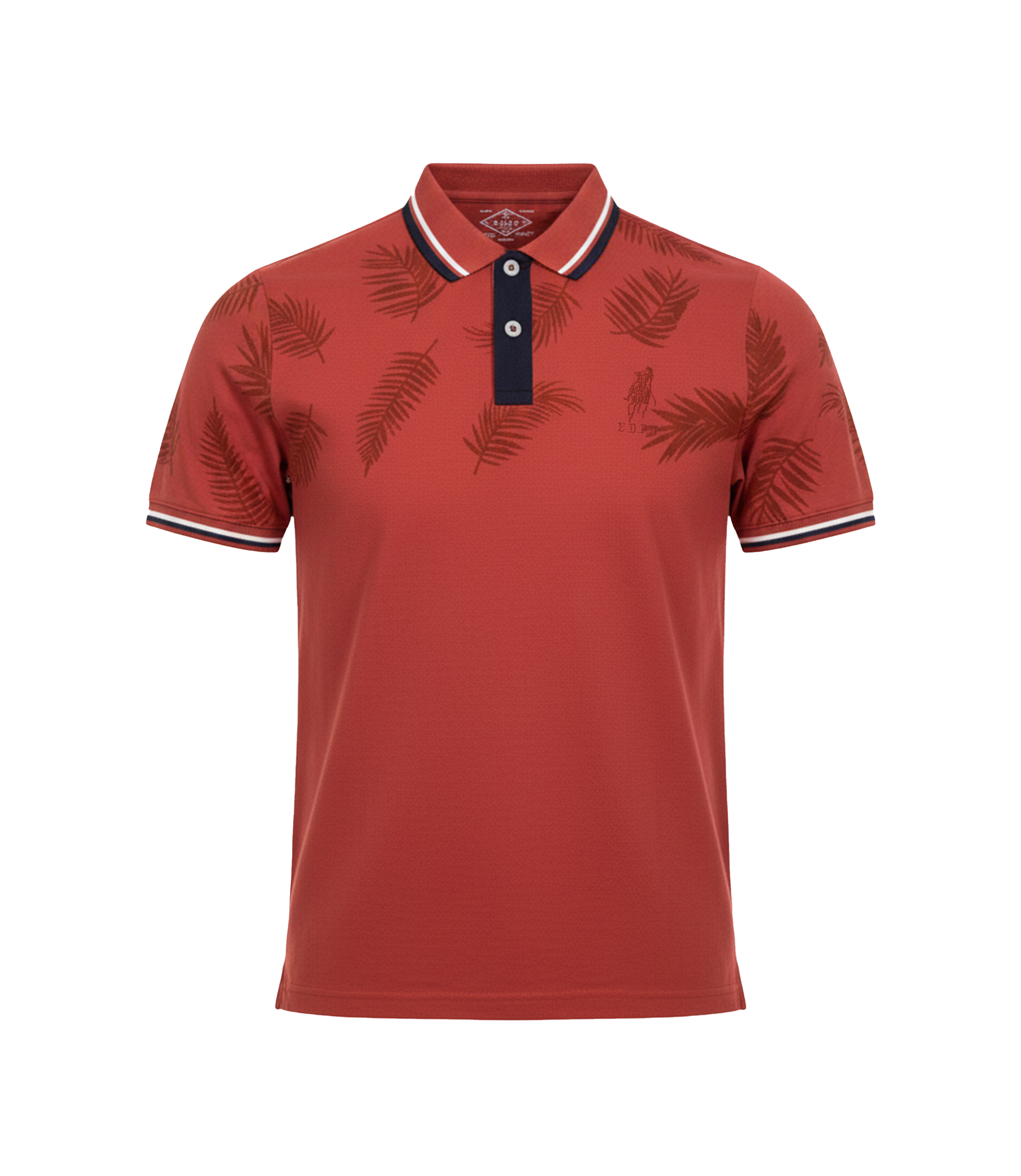 EDGE Double Tipping Collar Men’s AOP Polo Shirt - 52692