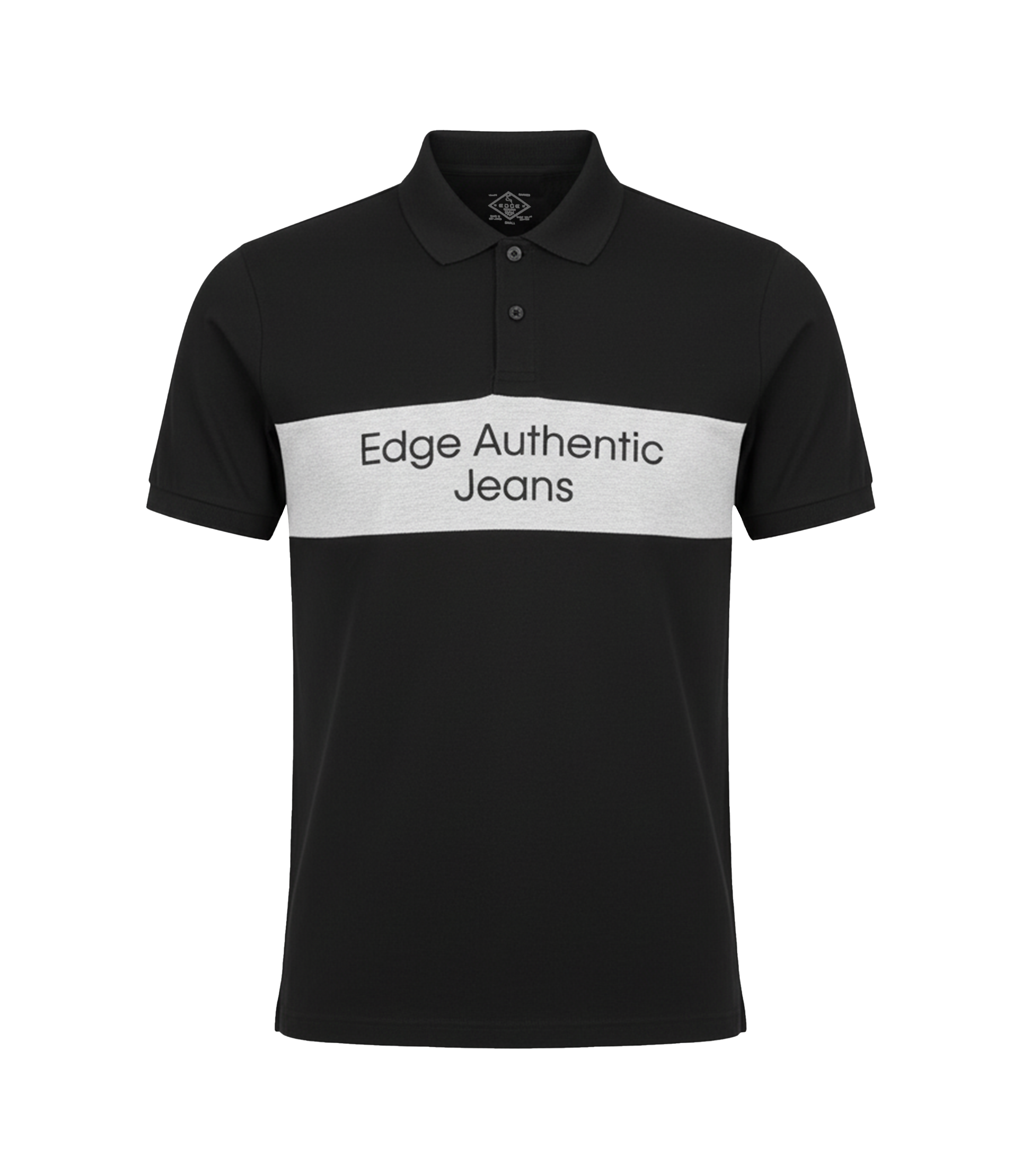 EDGE Printed Men’s Solid Color Polo Shirt - 52772