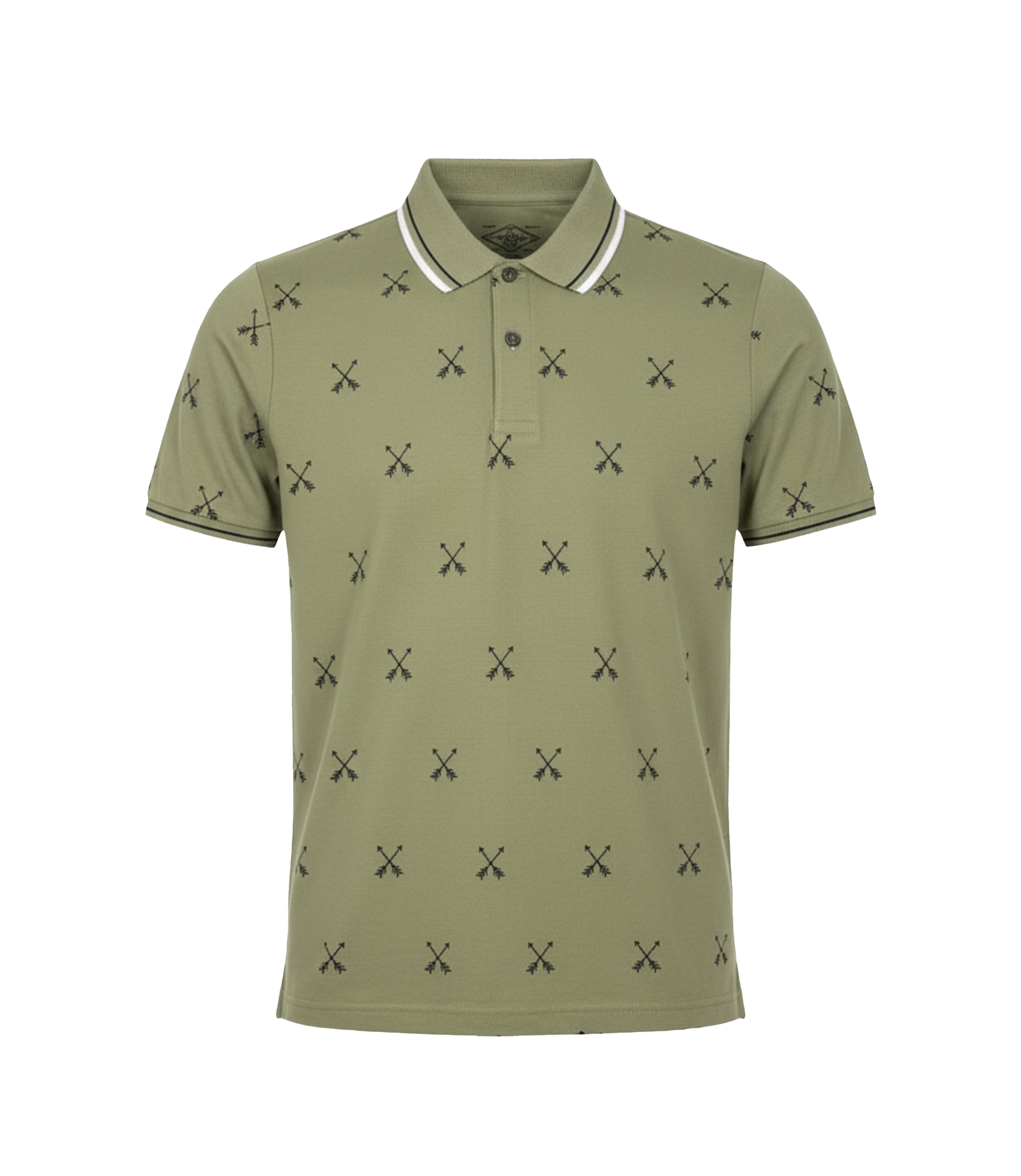 EDGE Double Tipping Collar Men’s AOP Polo Shirt - 52658