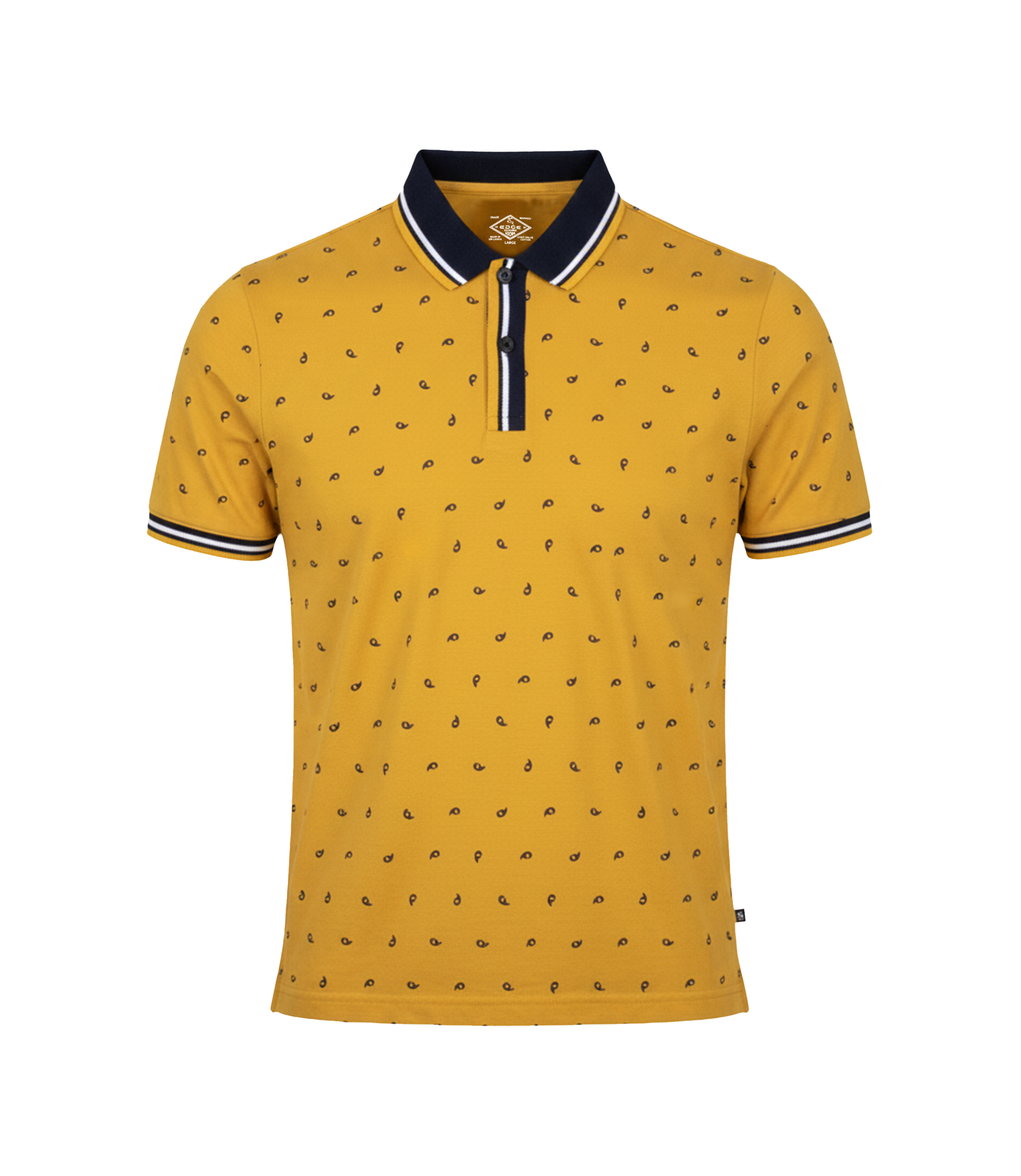 EDGE Tipping Collar Men’s AOP Polo Shirt - 52691