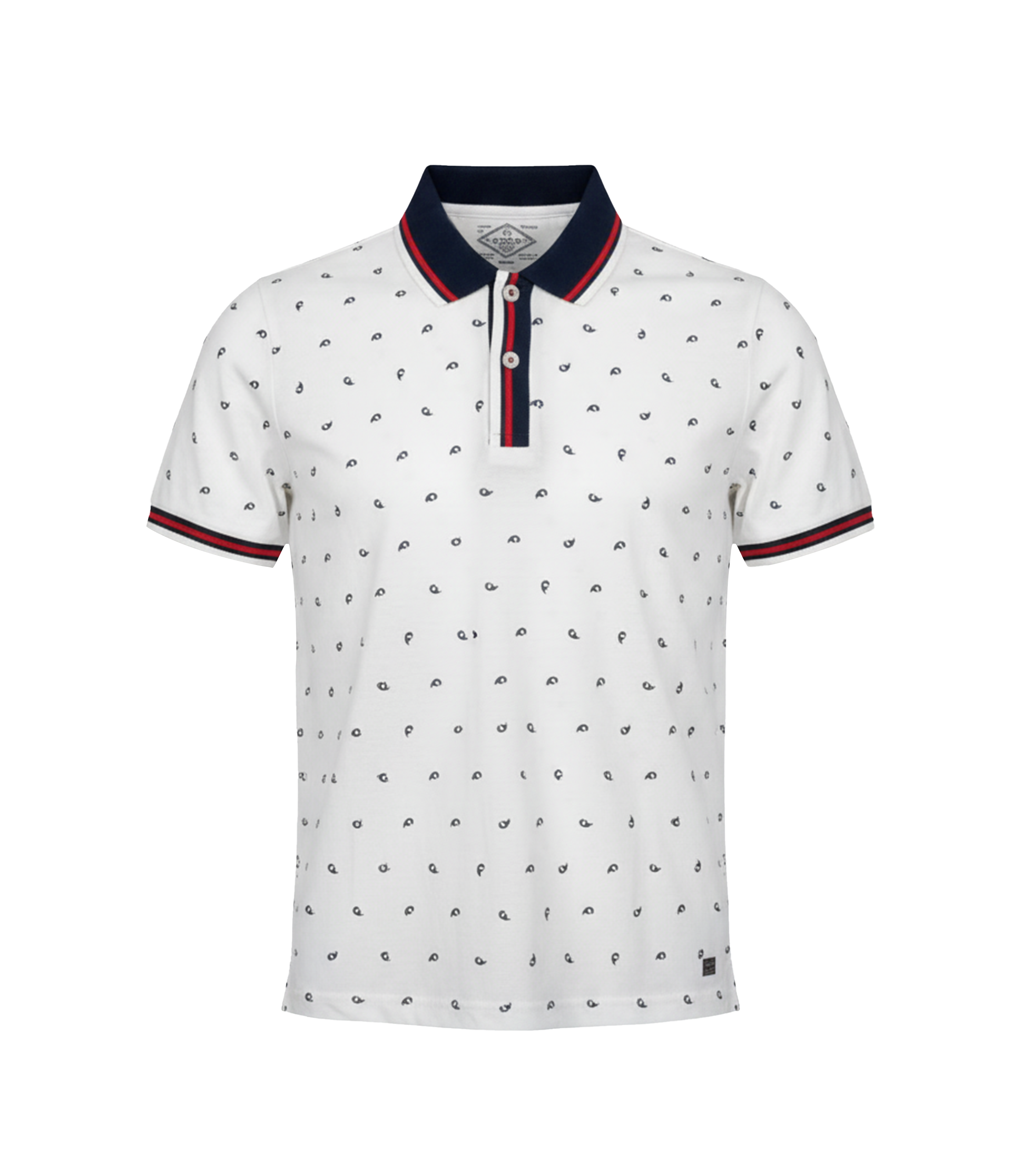 EDGE Tipping Collar Men’s AOP Polo Shirt - 52691