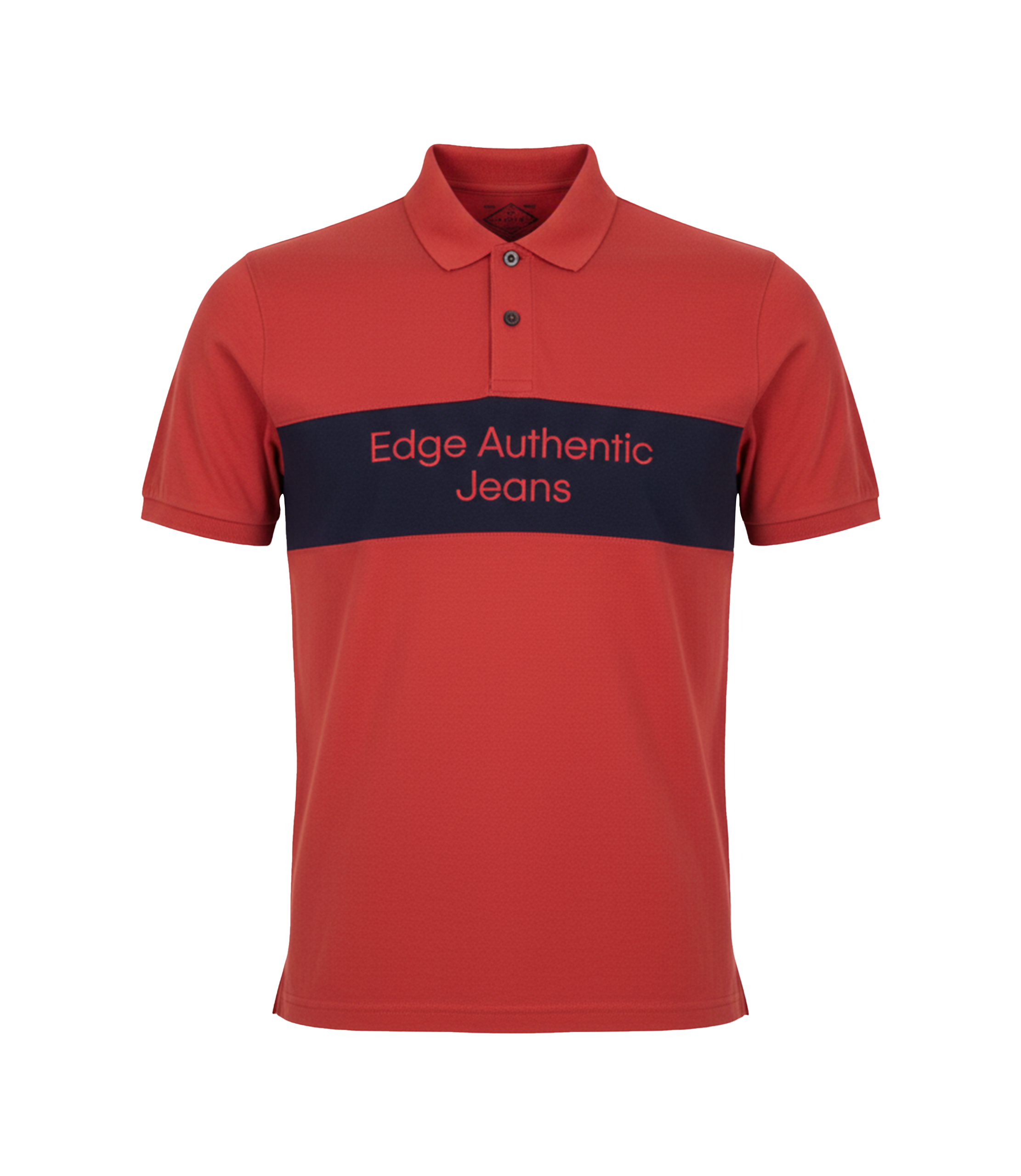 EDGE Printed Men’s Solid Color Polo Shirt - 52772