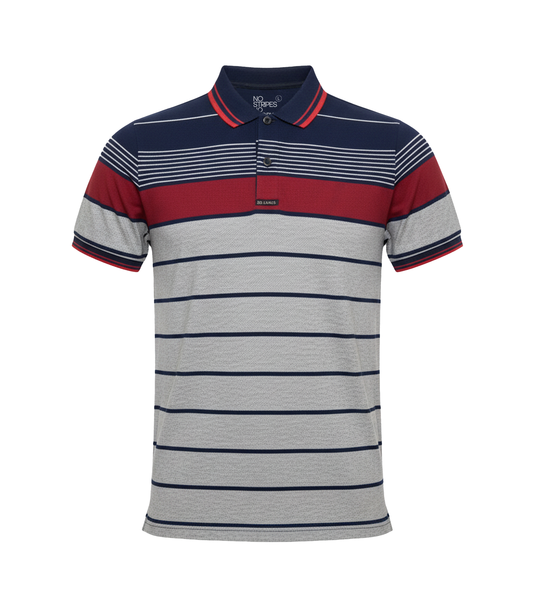 EDGE Tipping Collar Men’s Stripe Polo - 52435