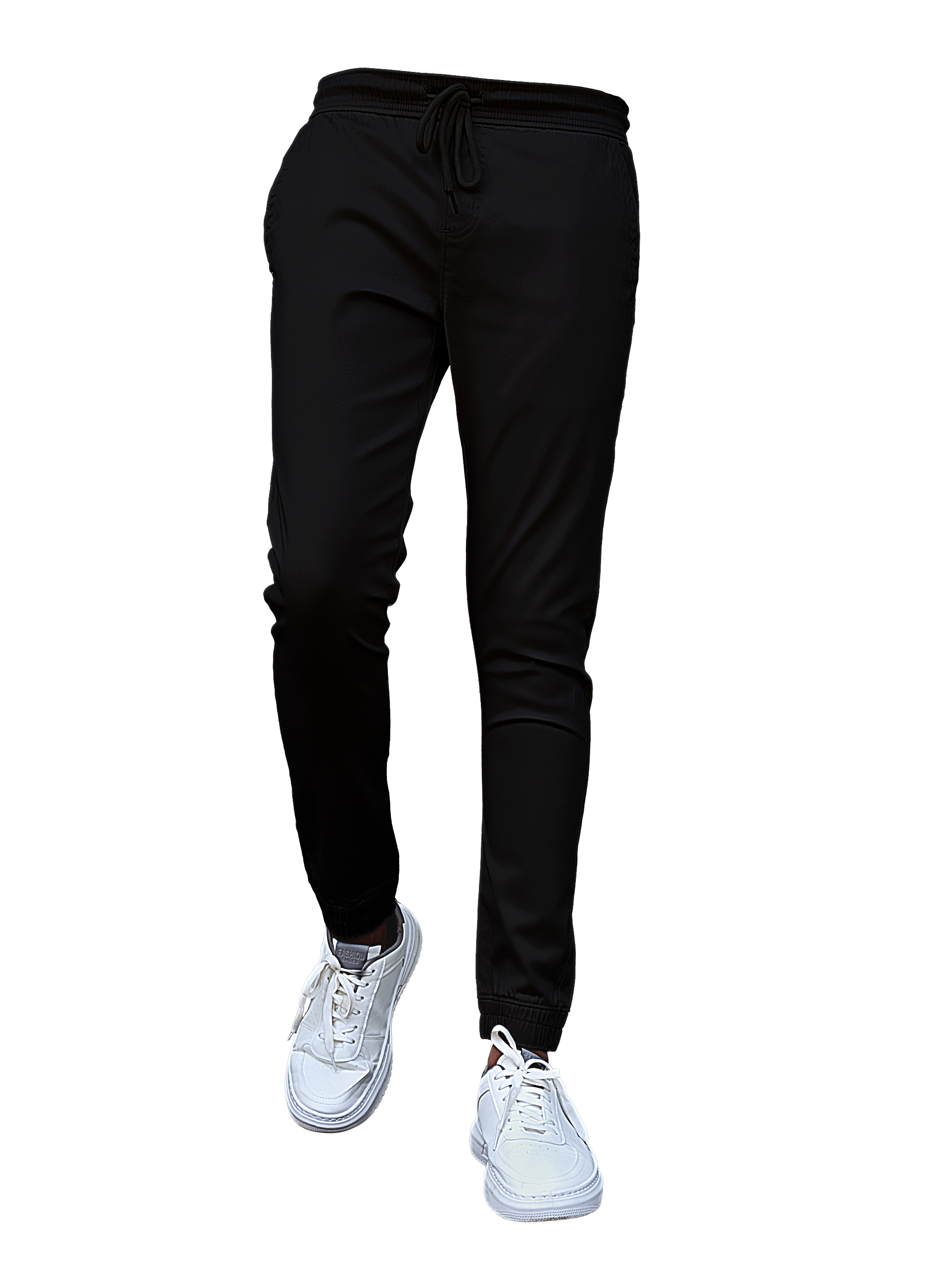 EDGE 4 Ways Stretch Black Men’s Jogger Pants - LH 001