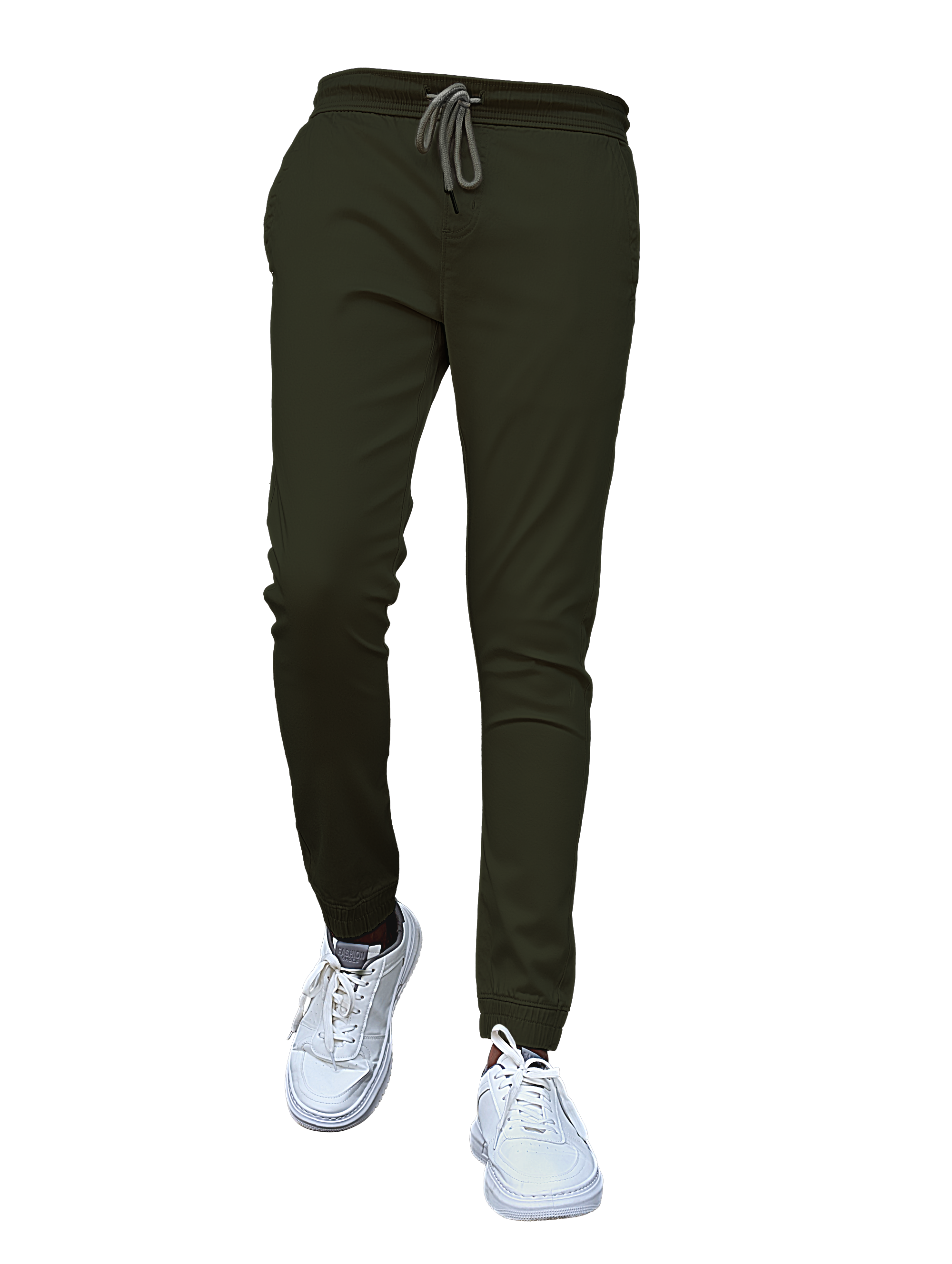 EDGE 4 Ways Stretch Army Green Men’s Jogger Pants - LH 003