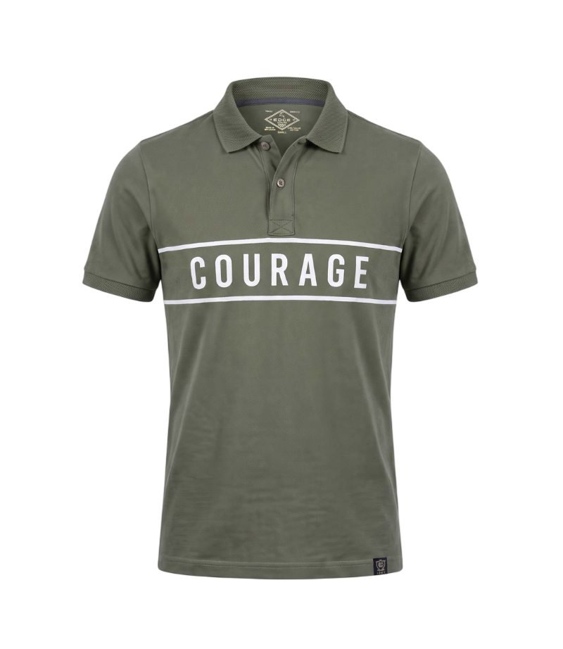 EDGE Printed Men’s Solid Color Polo Shirt - 52634