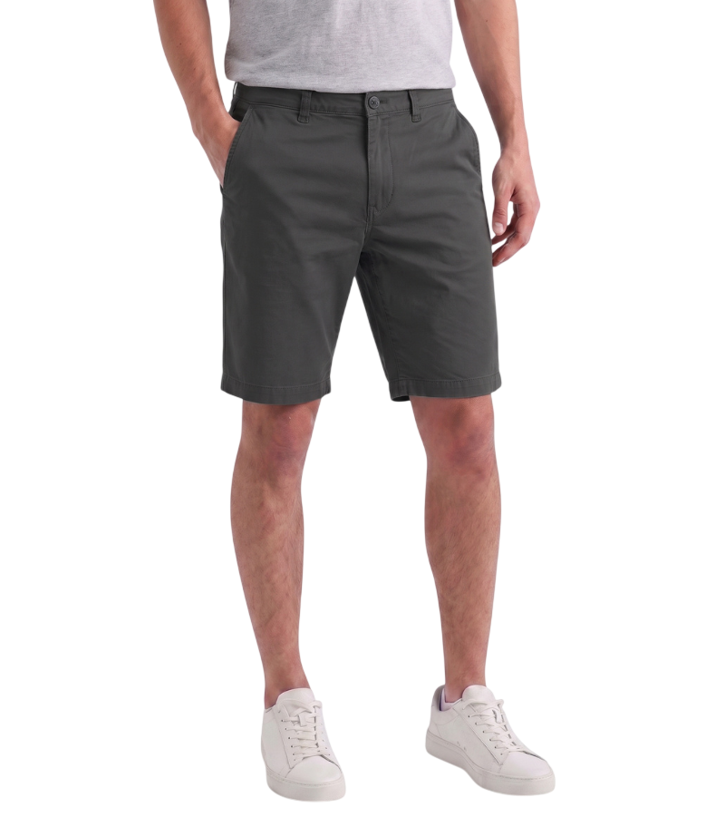 EDGE Men's 4-Way Stretch Mid Grey Shorts - 8010-SIL-28