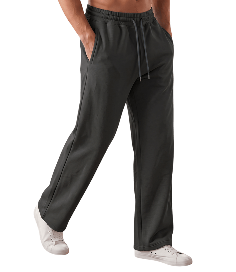 Edge Men's Premium Relax-fit Shadow Grey Sweatpants- 53933