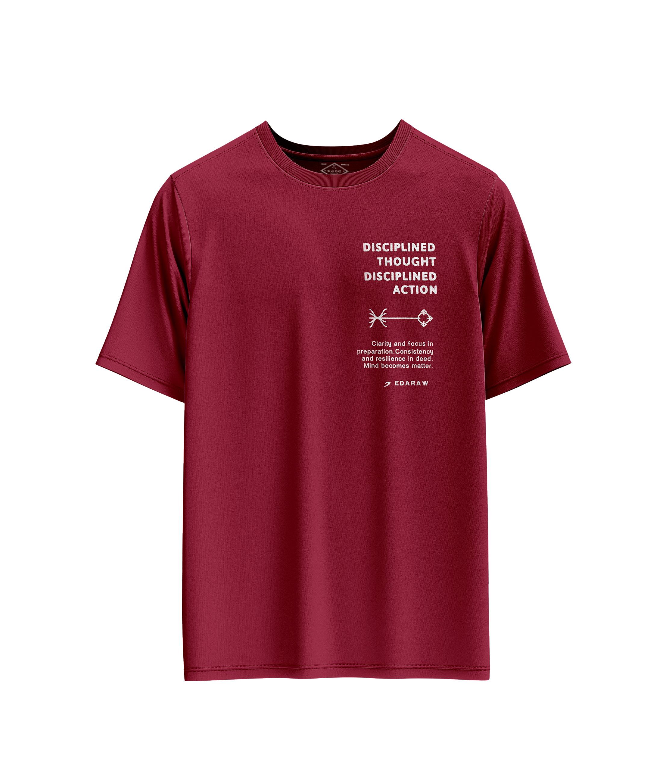 EDGE Crew Neck Men’s Printed Oversize T-Shirt - 53222