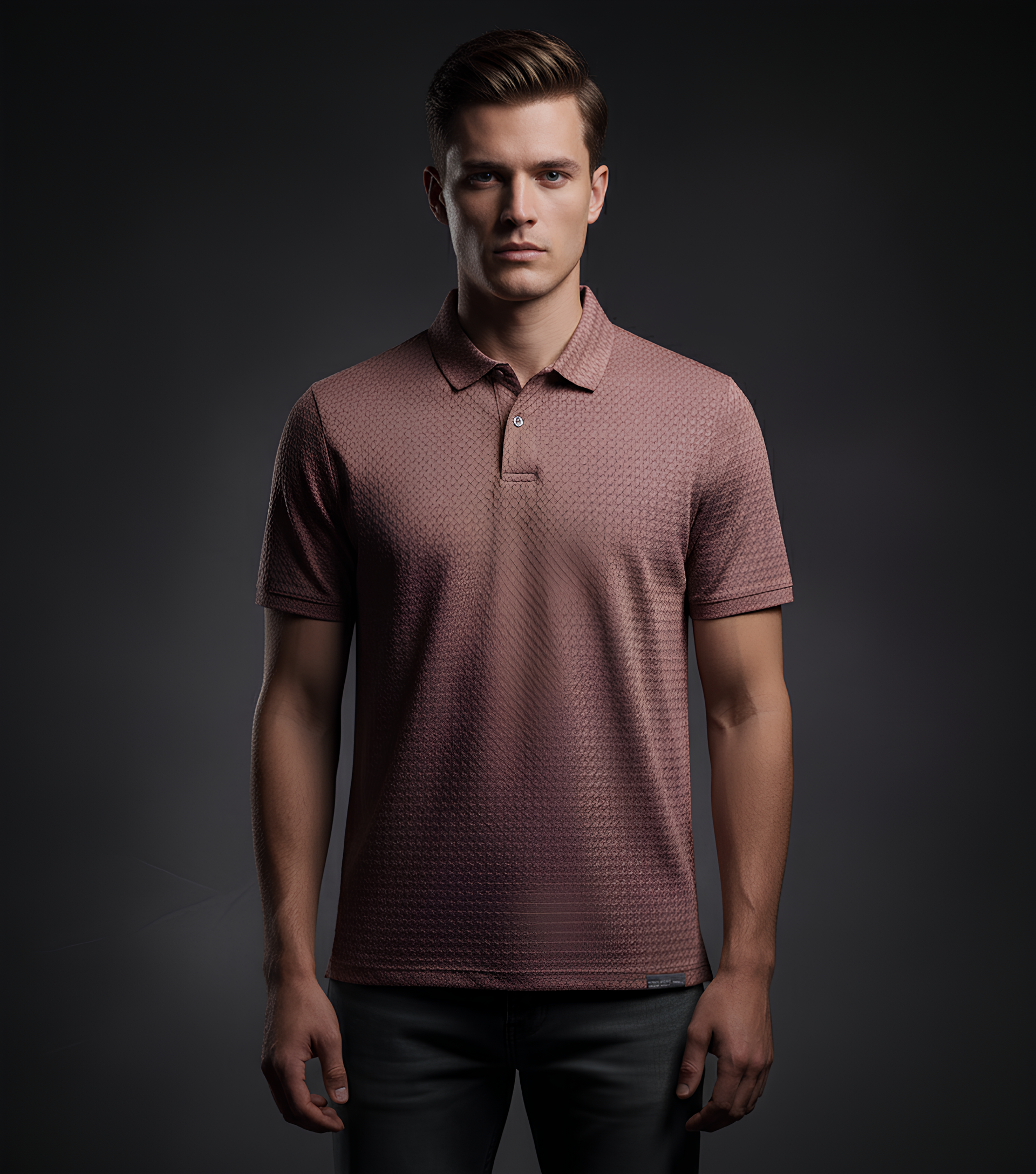 EDGE Men's Solid Color Travel Ease Polo T-Shirt - 53527