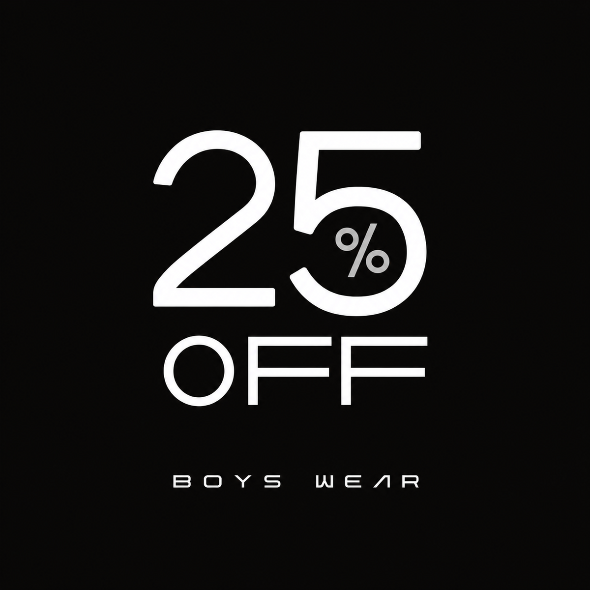 25% Discount Kid's Clothing