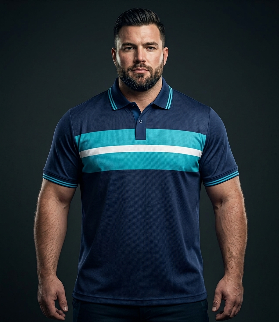 Edge Men's Big & Handsome Striped Polo Shirt - 53661