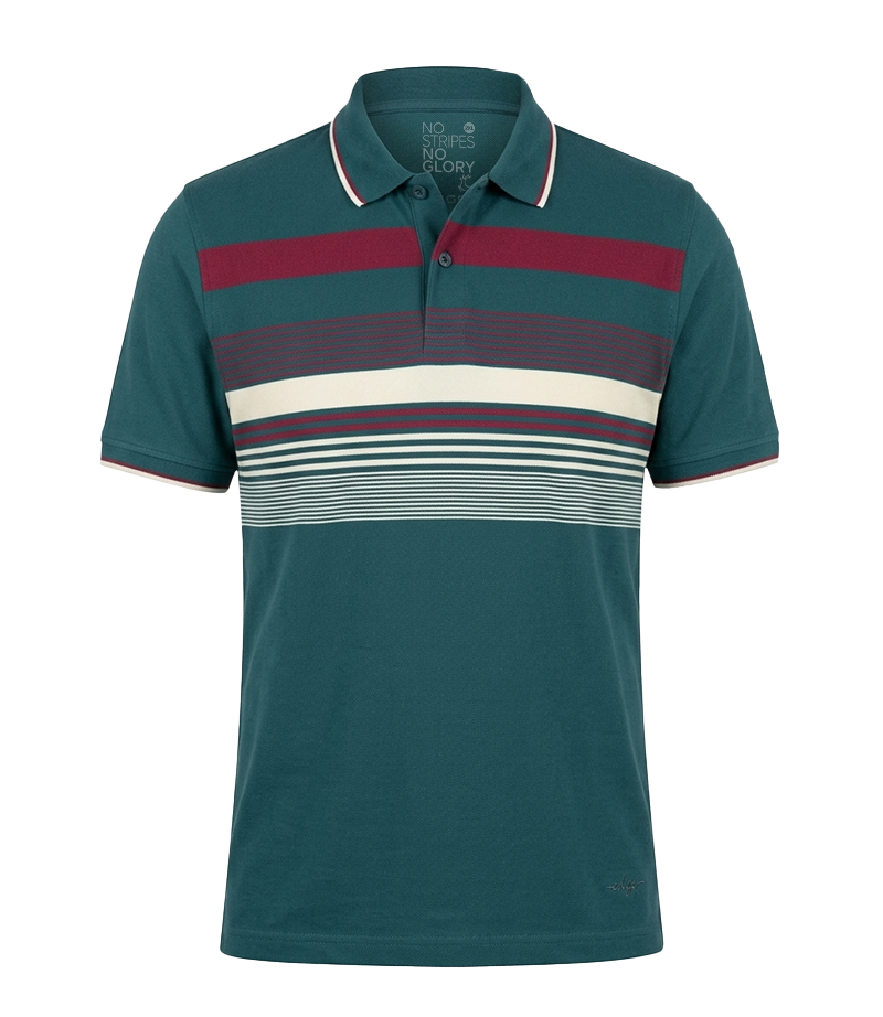 Edge Men's Big & Handsome Striped Polo Shirt - 53665