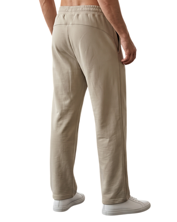 Edge Men's Premium Relax-Fit Beige Sweatpants- 53933