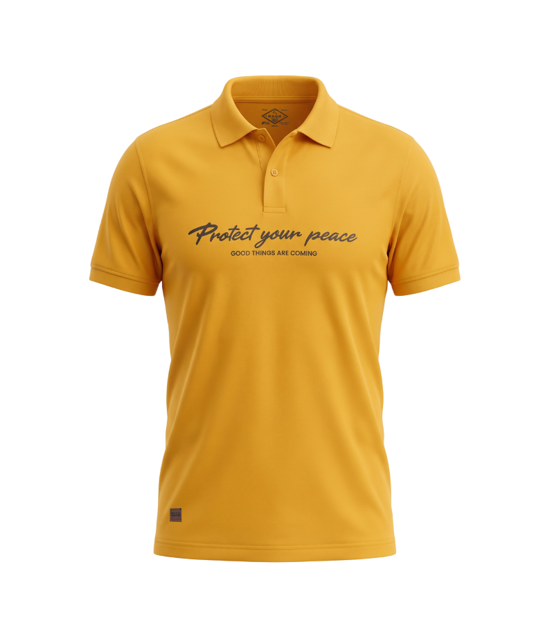 EDGE Printed Men’s Solid Color Polo Shirt - 52532