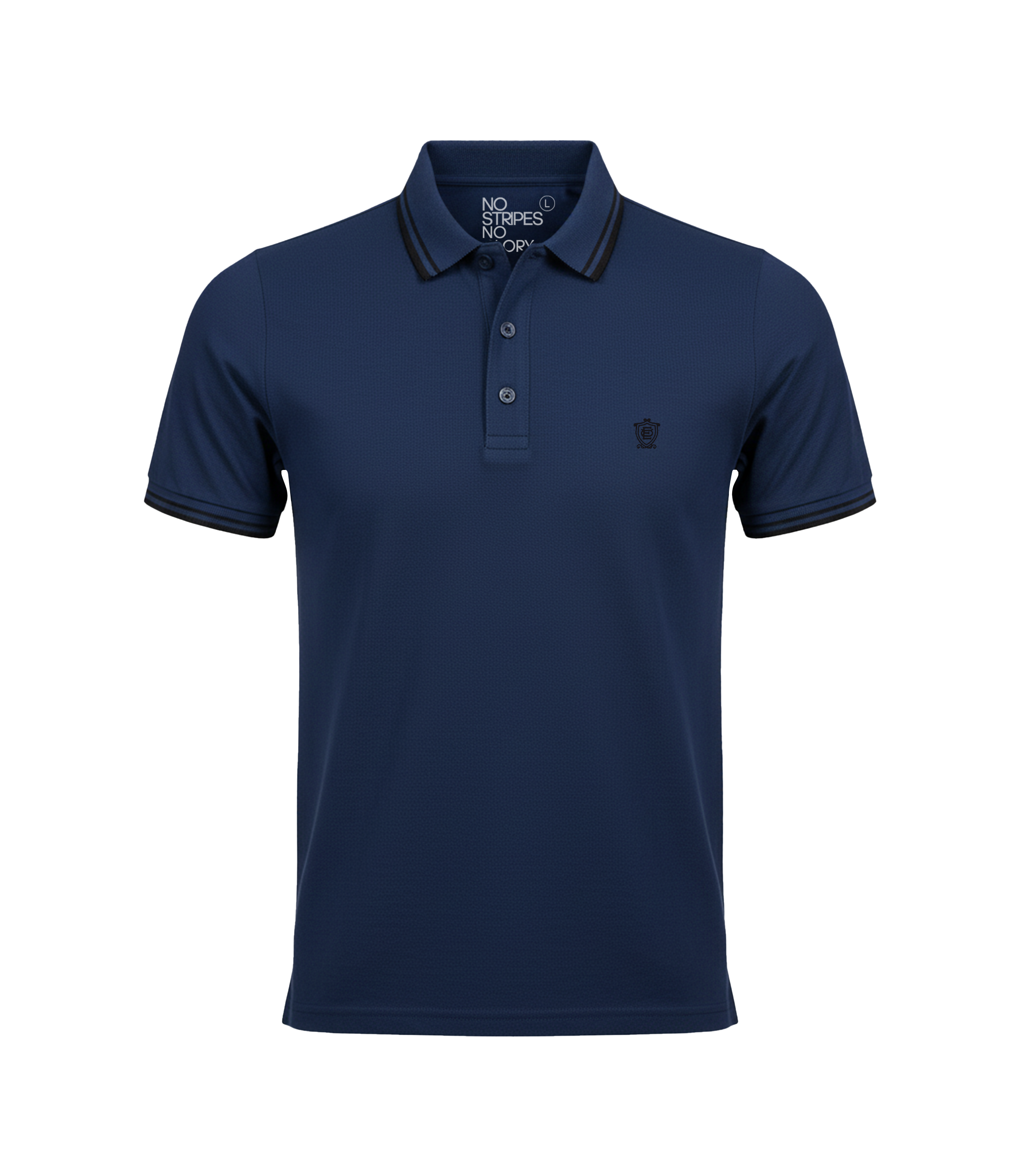 EDGE Double Tipping Collar Men’s Solid color Polo Shirt - 52775