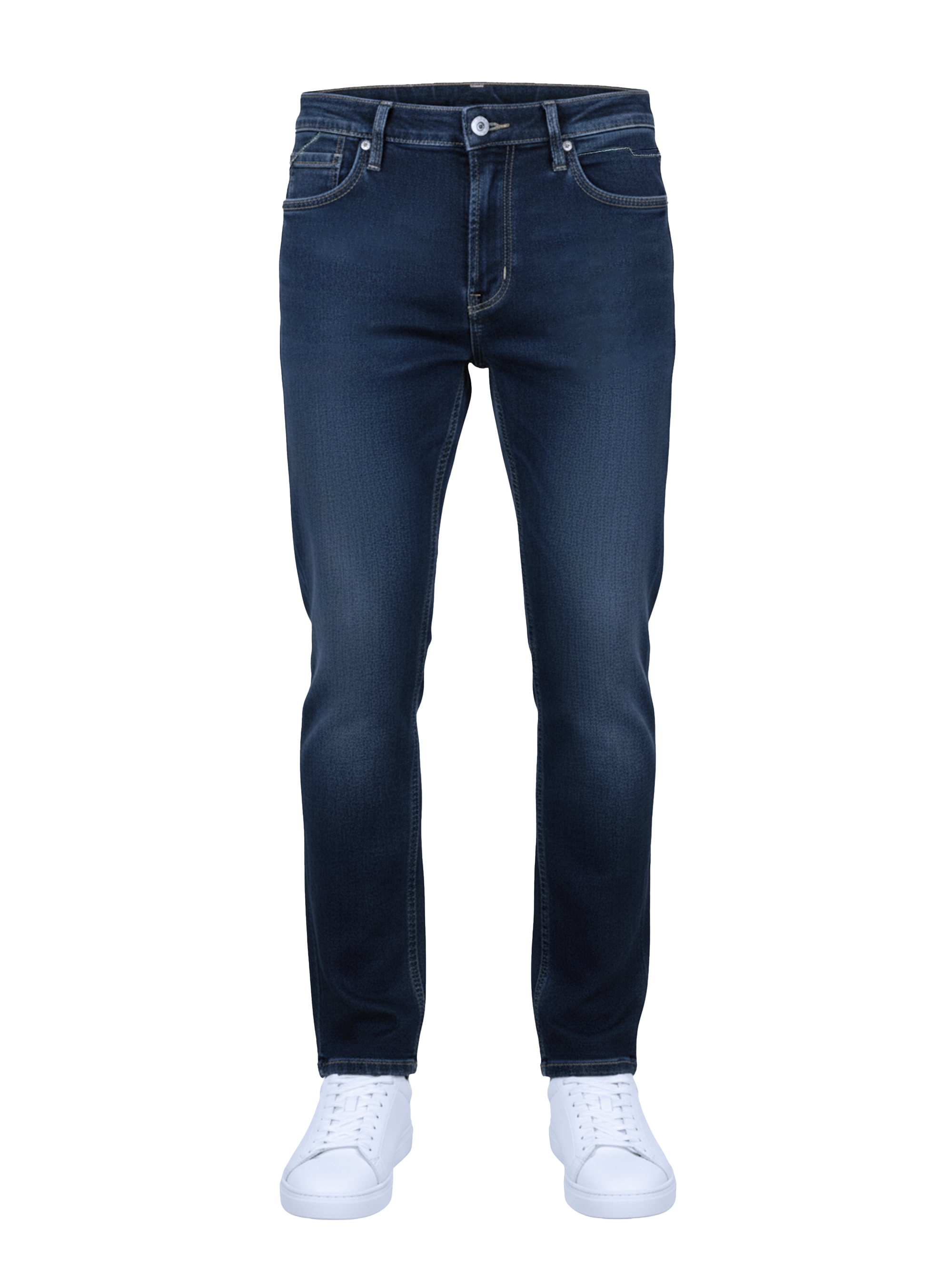 EDGE Premium Stretch Dark Washed SLIM FIT Prussian Blue Jeans - 4196
