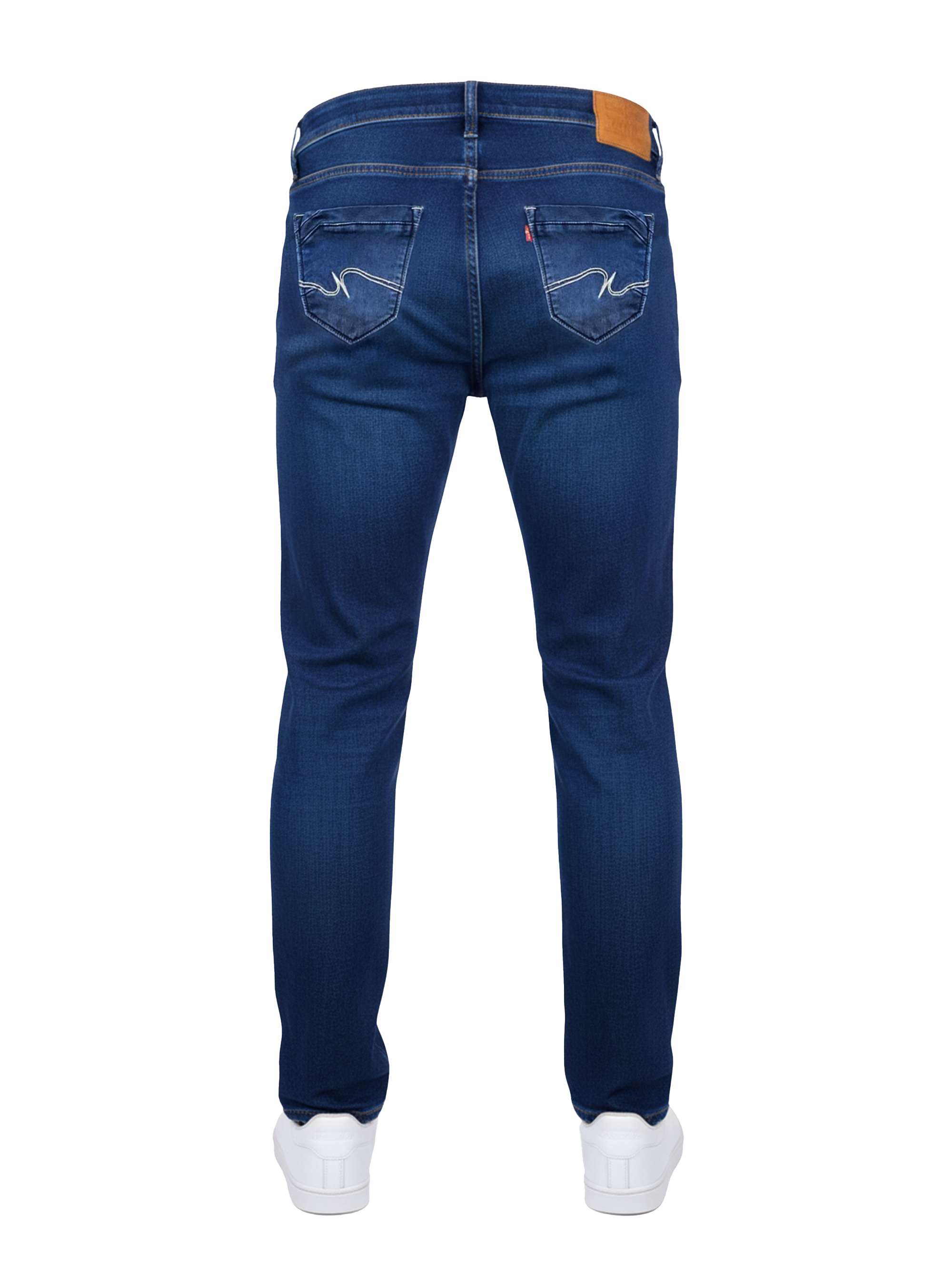 EDGE Premium Stretch Dark Washed SLIM FIT Prussian Blue Jeans - 4170