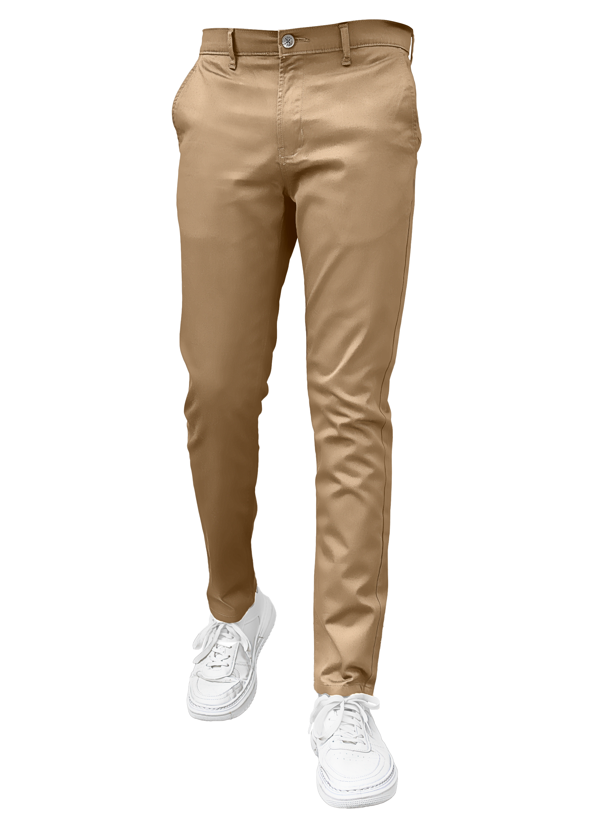 EDGE SLIMFIT 4 Way Stretch Coffee Brown Pants - LH-022
