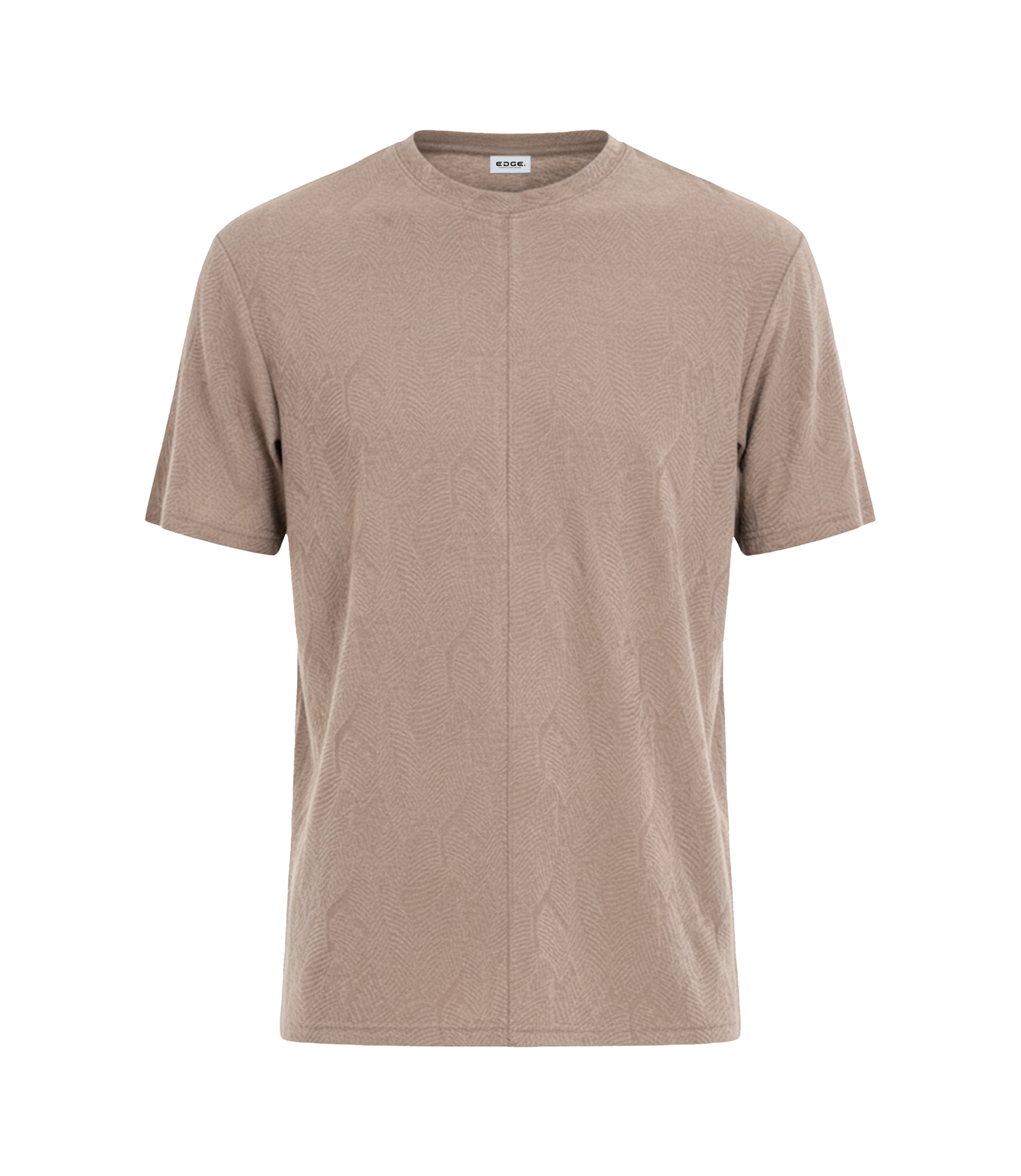 EDGE Crew Neck Men’s Textured Fabric Oversize T-Shirt - 53274