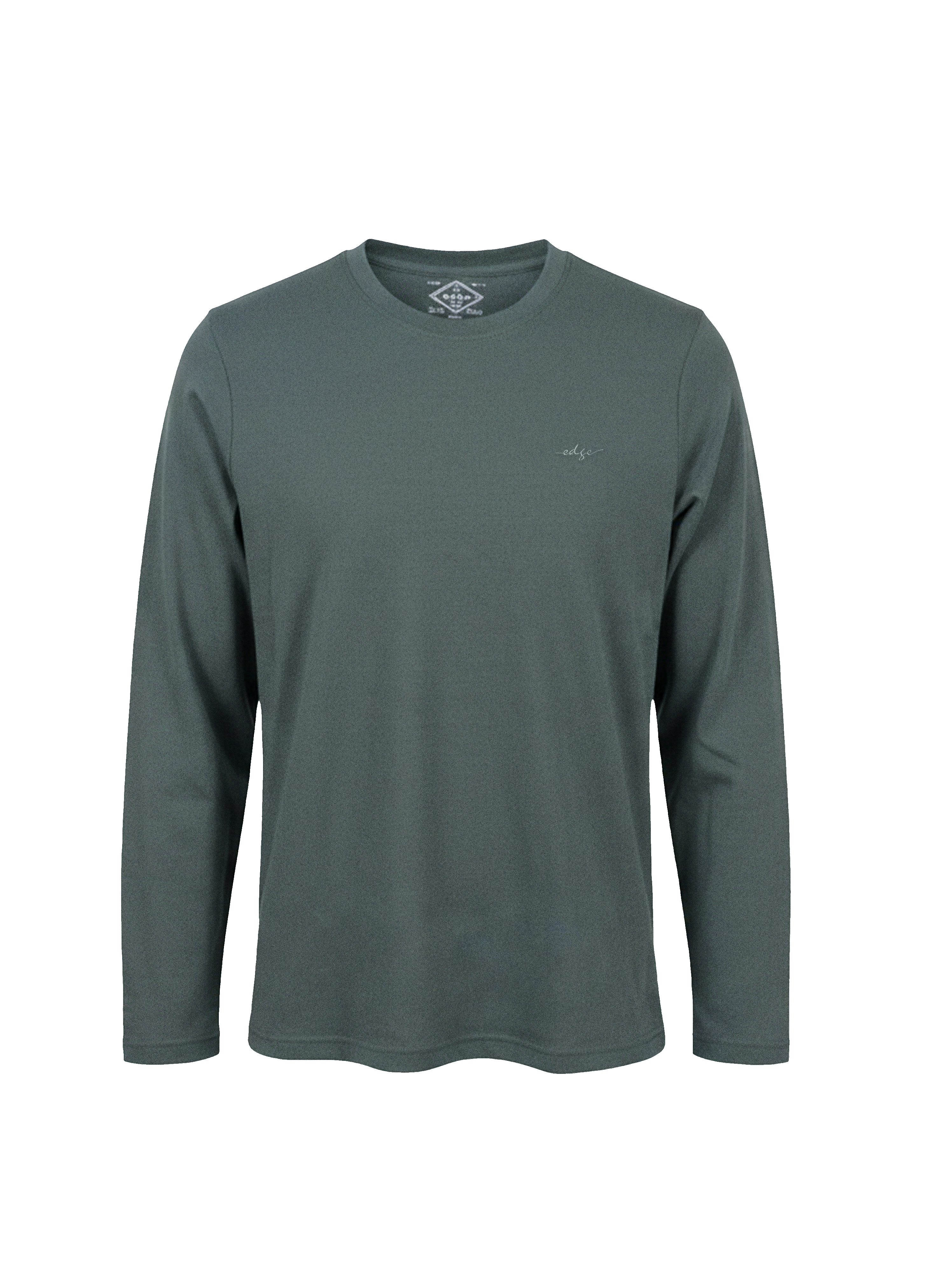 Edge Men's Solid Color Long Sleeve T-shirt - 53696