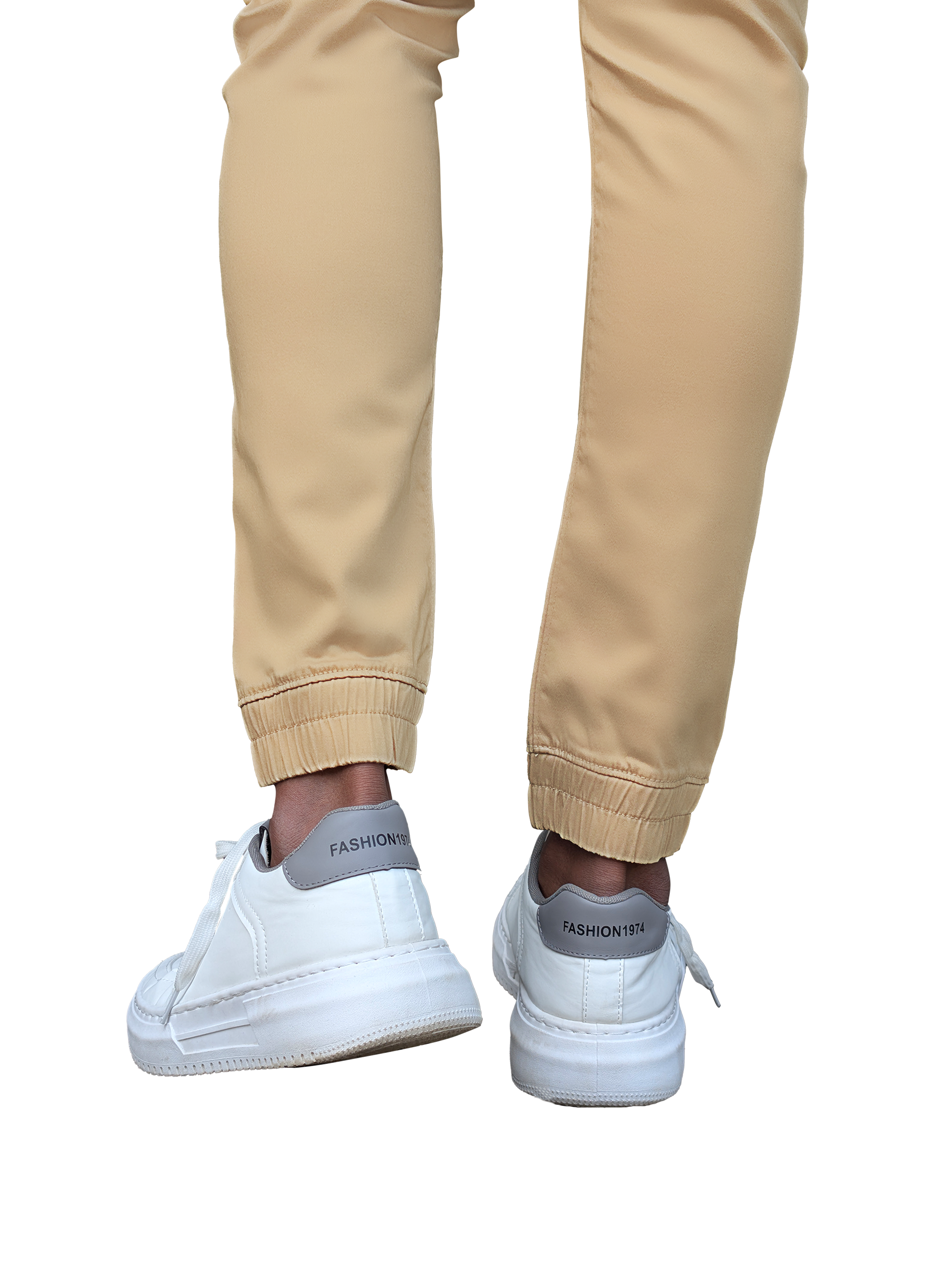 EDGE 4 Ways Stretch Light Khaki Men’s Jogger Pants - SIL 01