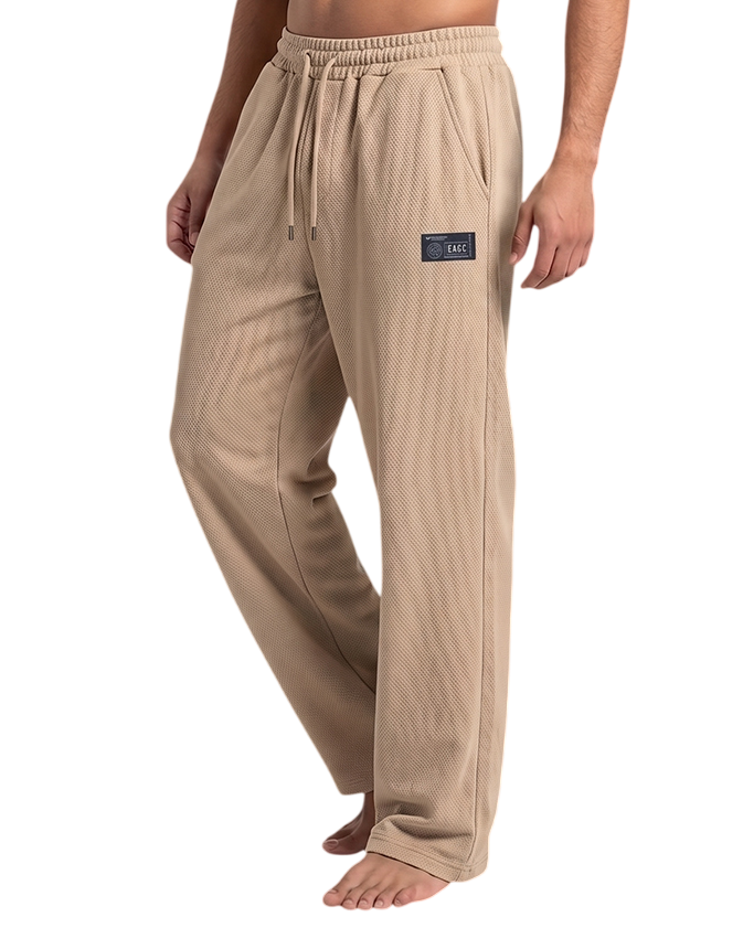 Edge Textured Men's Relax-fit Black Sweatpants - 53942
