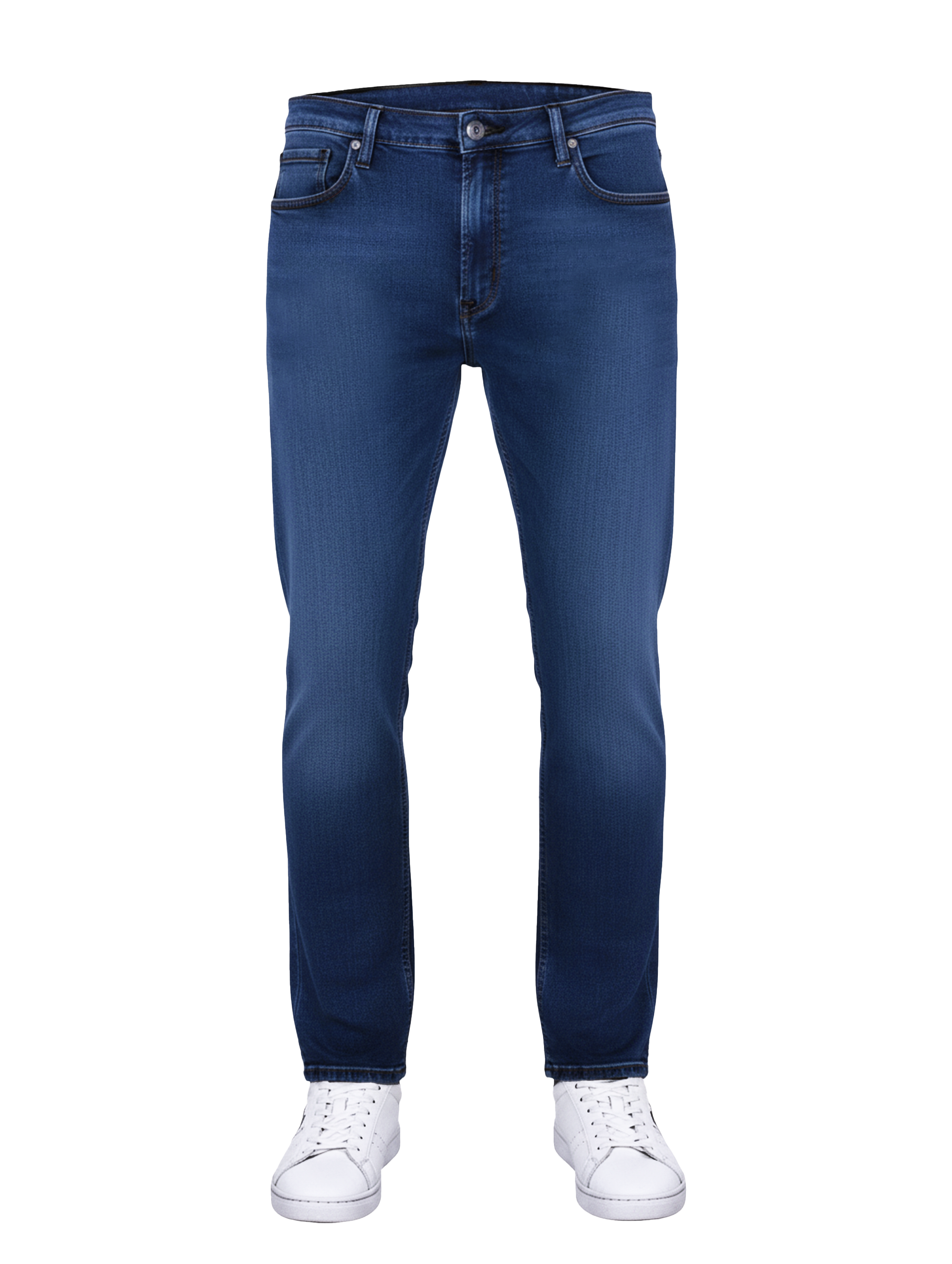EDGE Premium Stretch Dark Washed SLIM FIT Prussian Blue Jeans - 4169