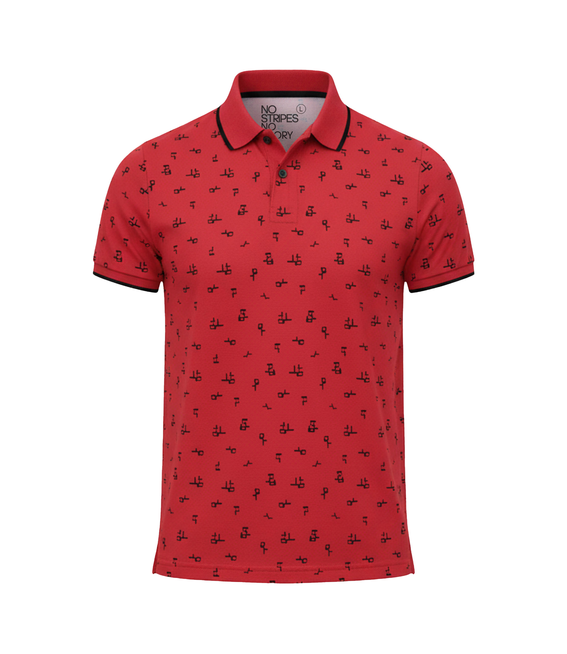 EDGE Tipping Collar Men’s AOP Polo Shirt - 52619