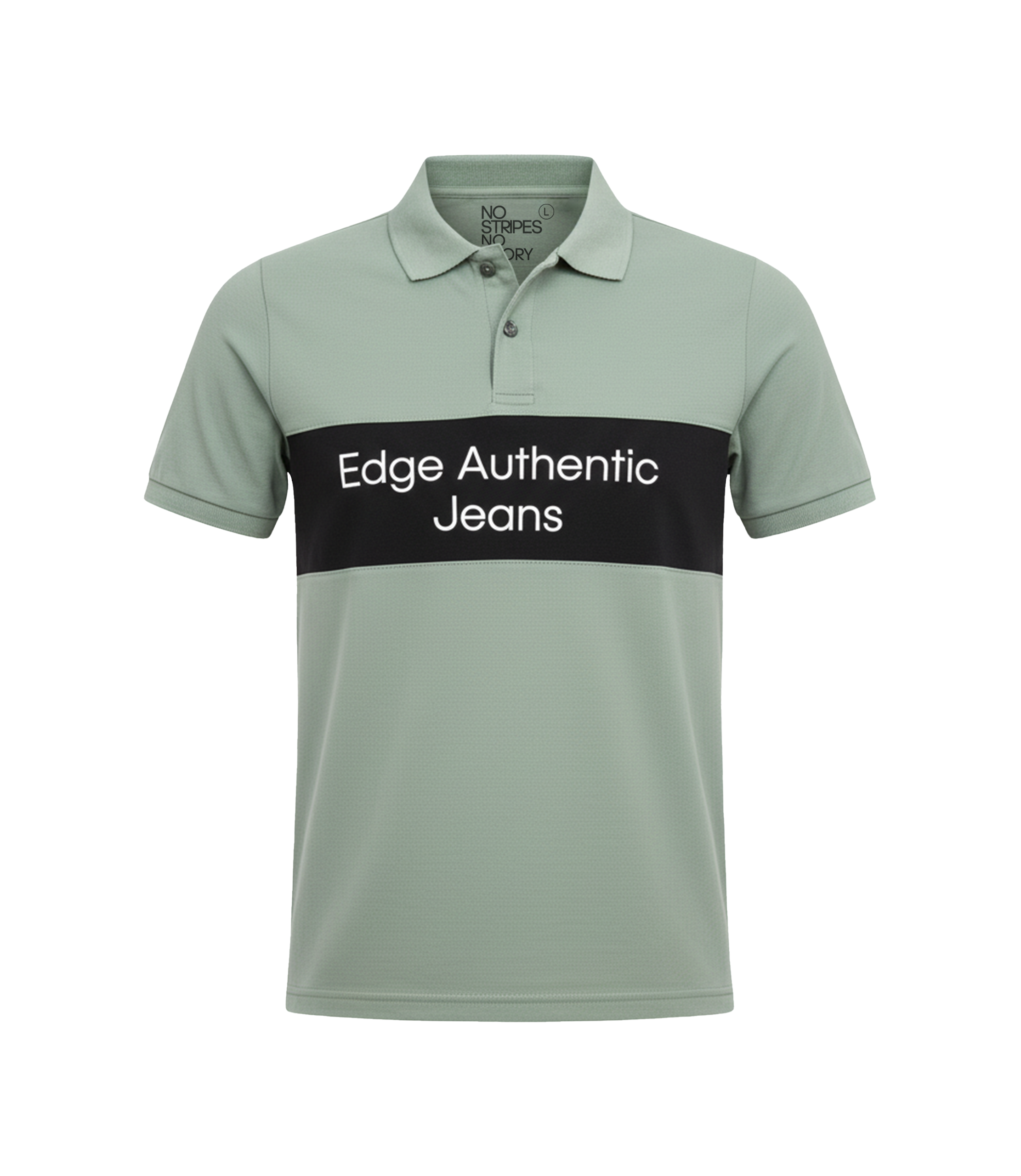 EDGE Printed Men’s Solid Color Polo Shirt - 52772