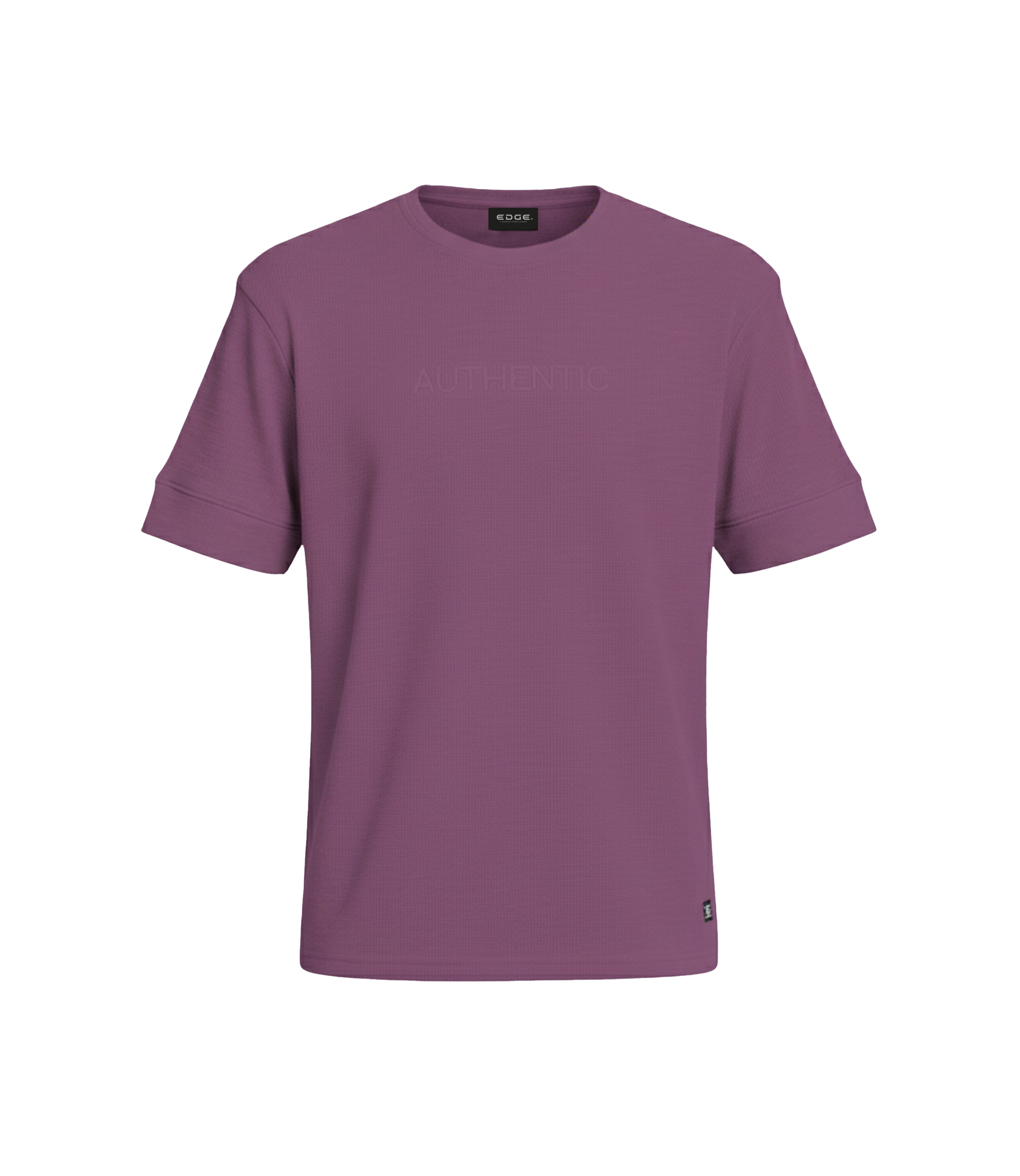 EDGE Crew Neck Men’s Textured Fabric Oversize T-Shirt - 53303