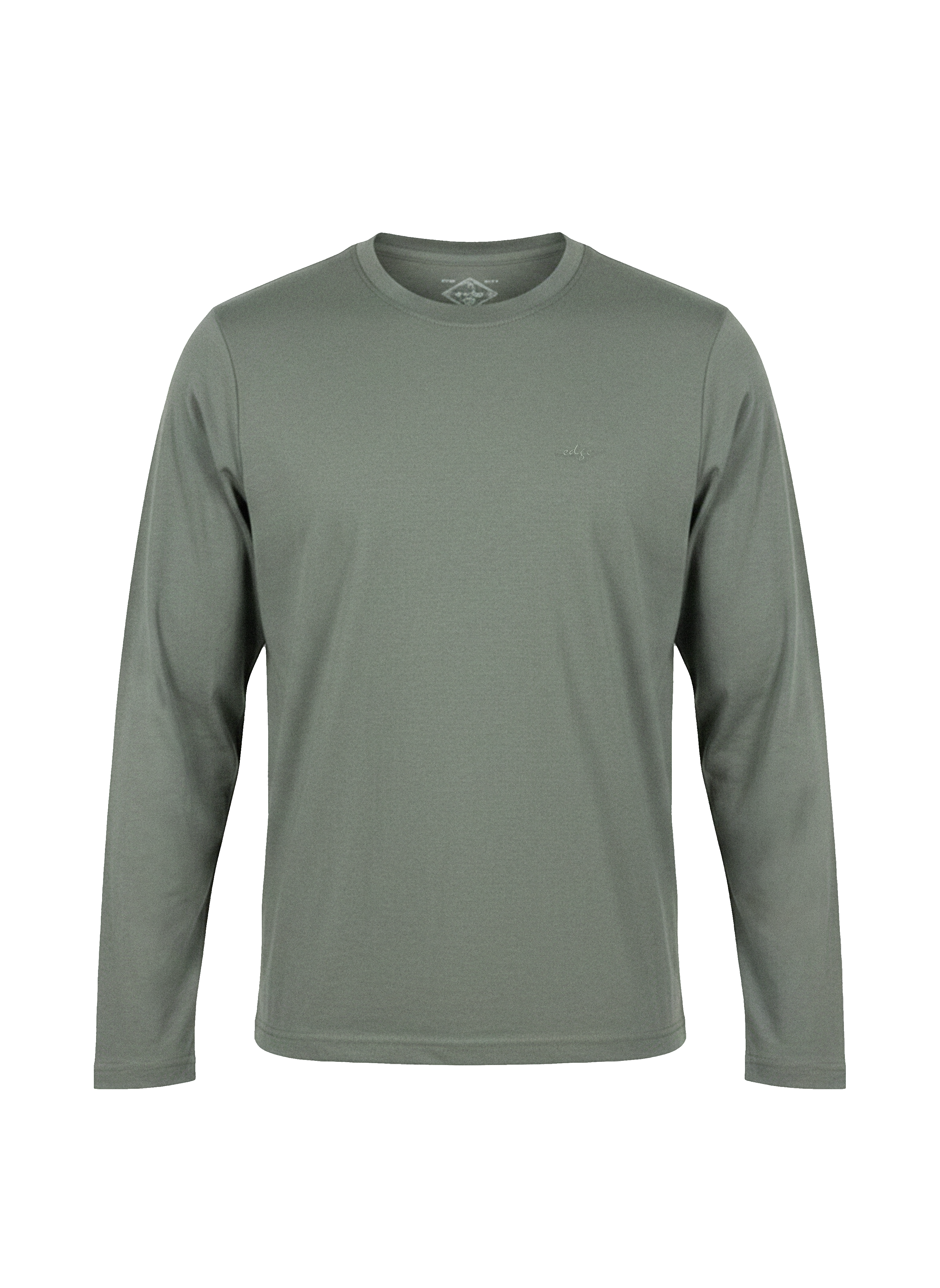Edge Men's Solid Color Long Sleeve T-shirt - 53696