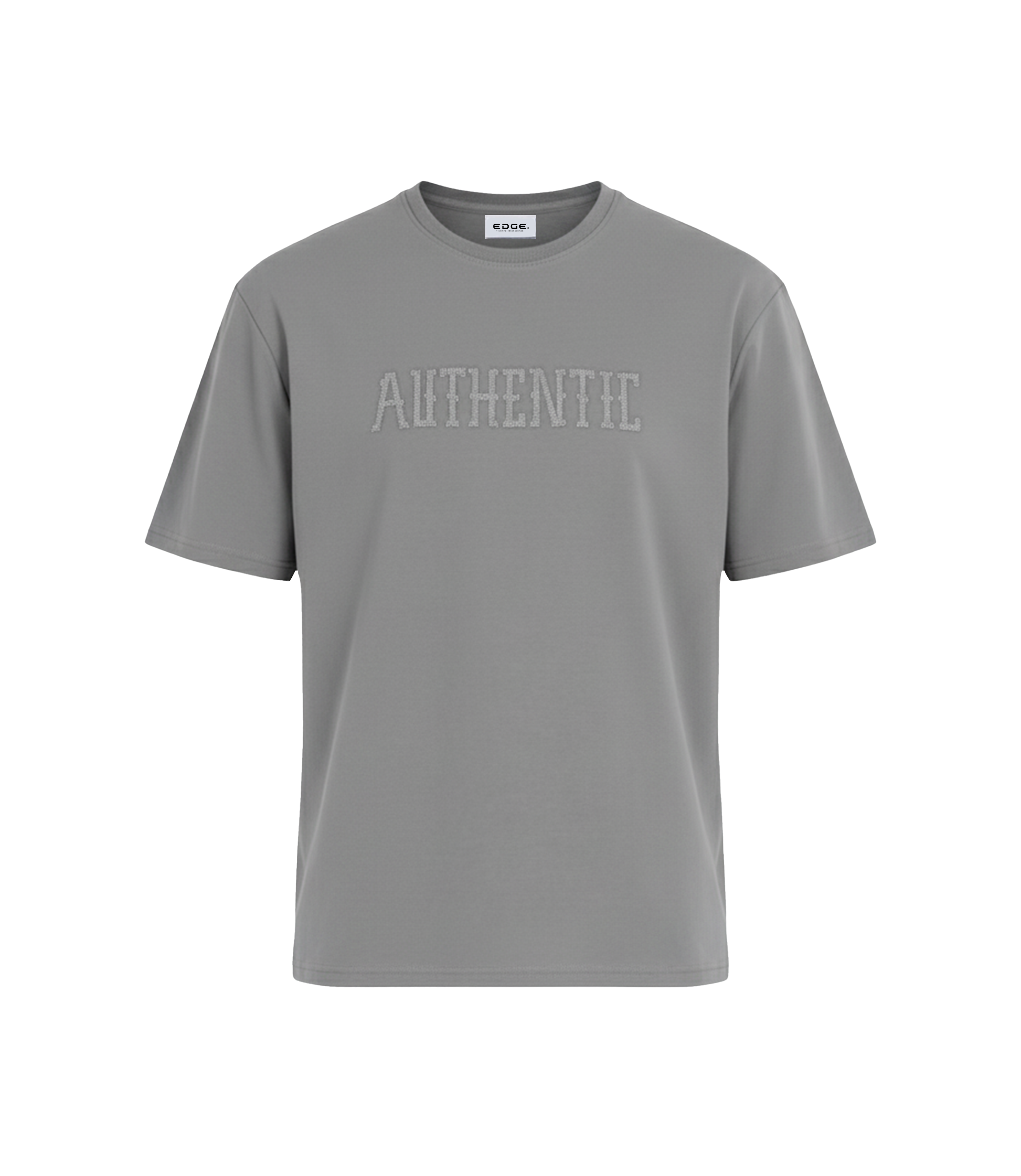 EDGE Crew Neck Men’s “Authentic” Embossed Oversize T-Shirt - 53197