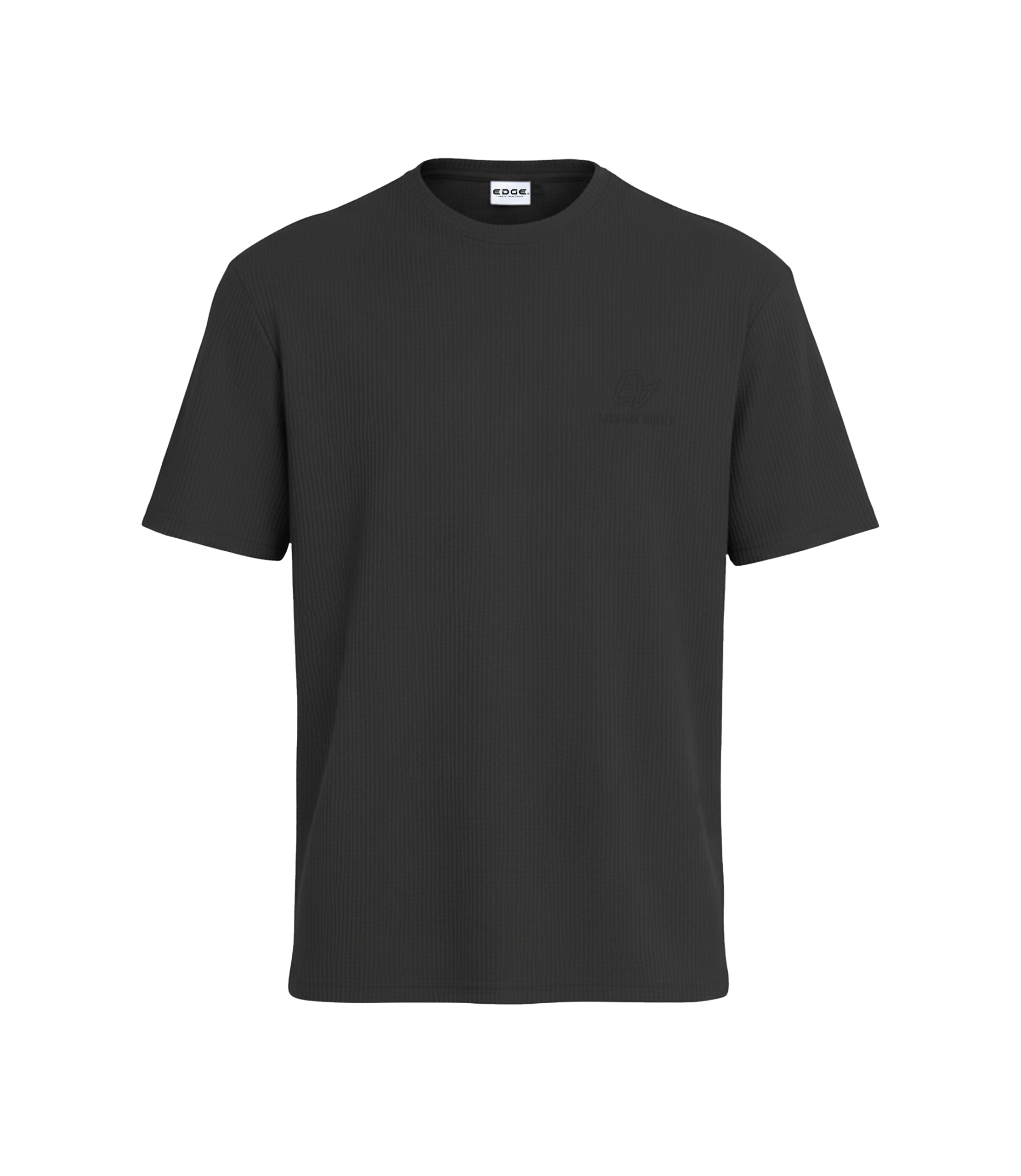 EDGE Crew Neck Men’s Textured Fabric Oversize T-Shirt - 53277