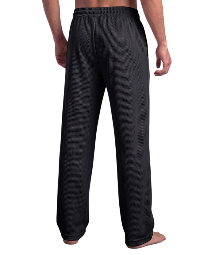 Edge Textured Men's Relax-fit Black Sweatpants - 53942