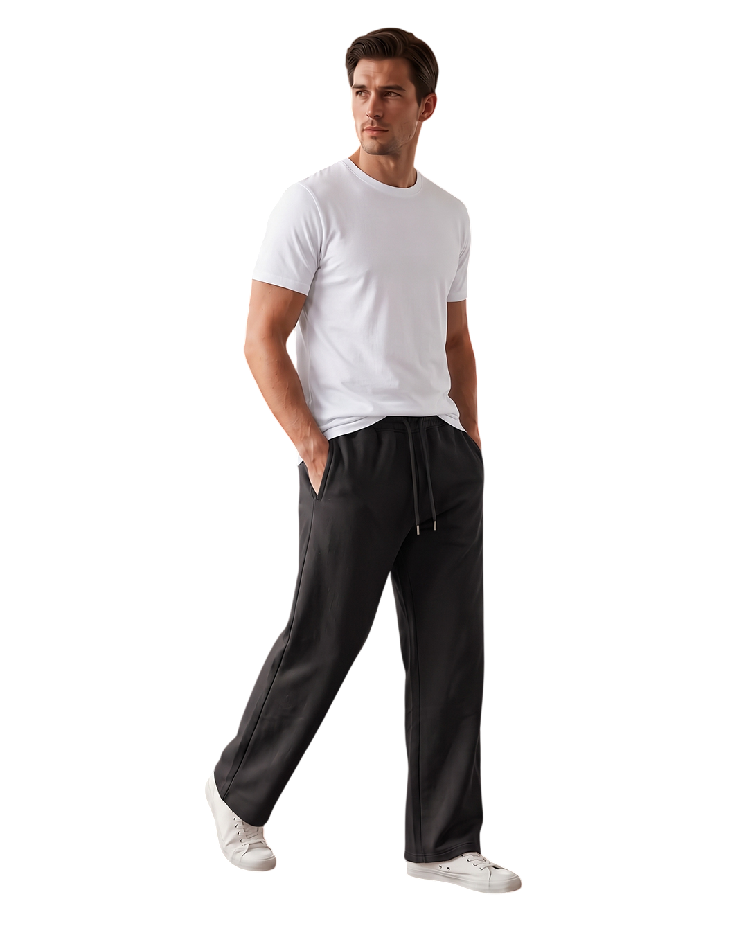 Edge Men's Premium Relex-fit Black Sweatpant- 53933