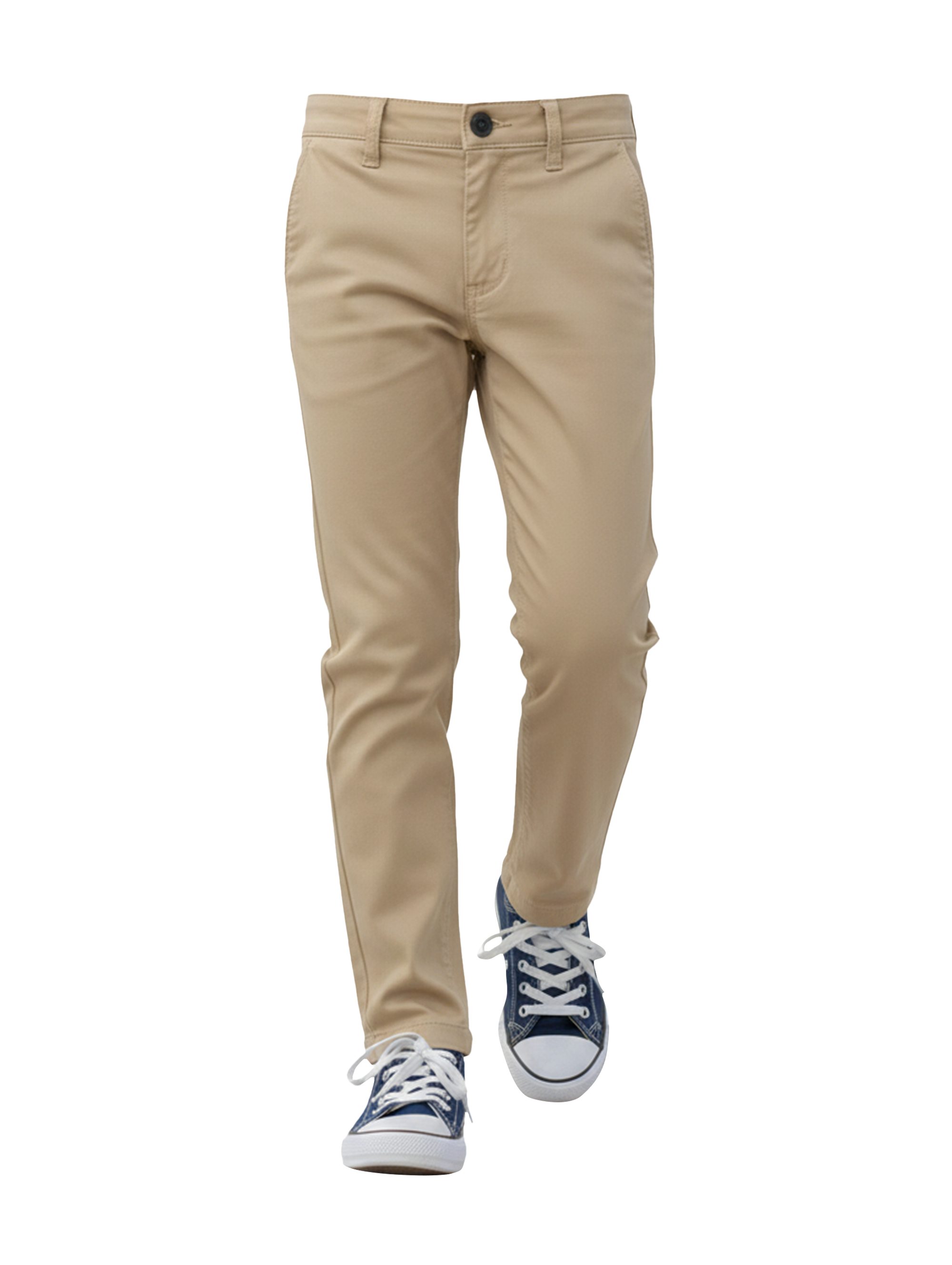 EDGE 4 Way Stretch Khaki Premium Boys Pants - SIL-25