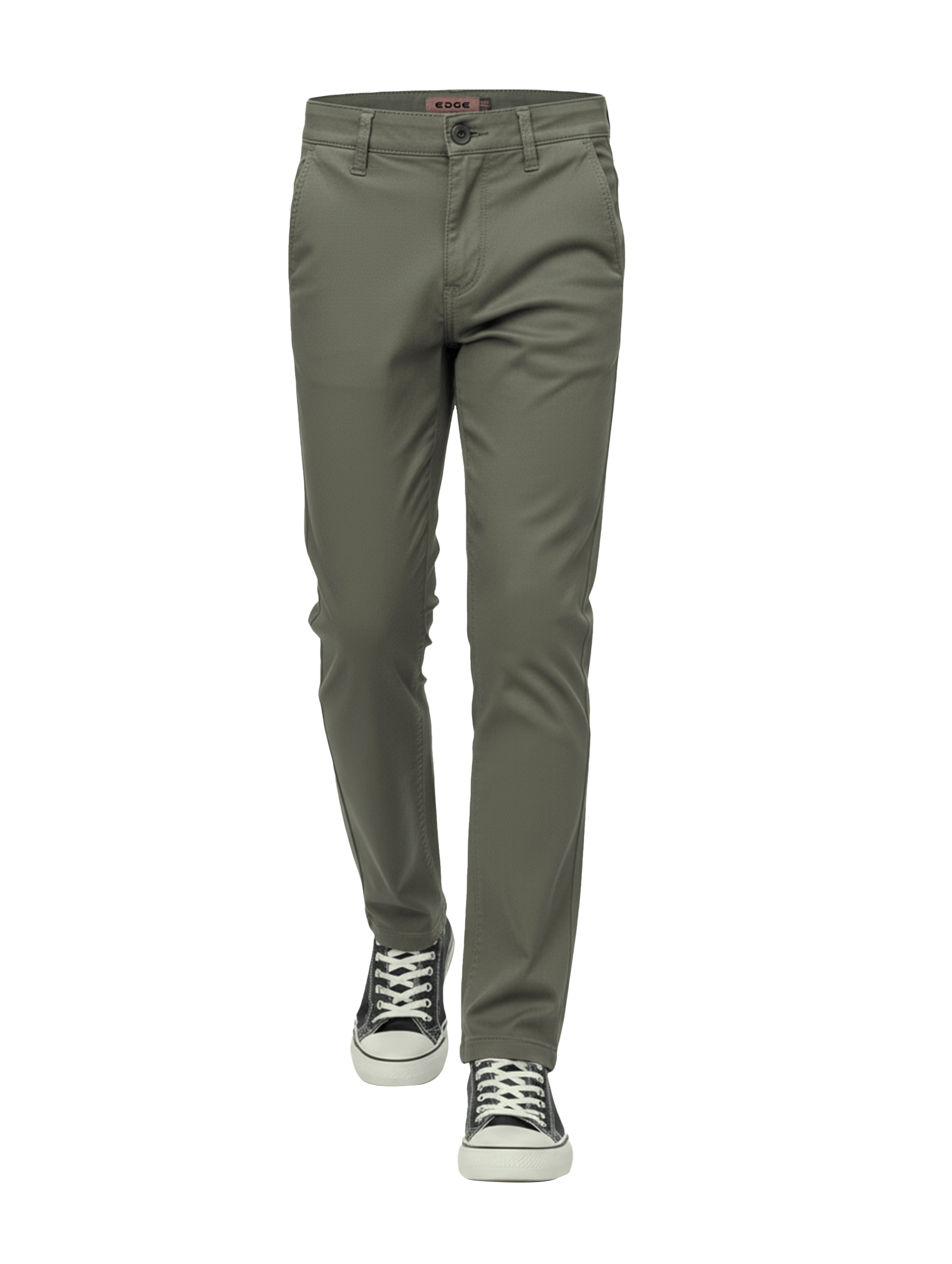 EDGE 4 Way Stretch Dark Olive Green Premium Boys Pants - SIL-37