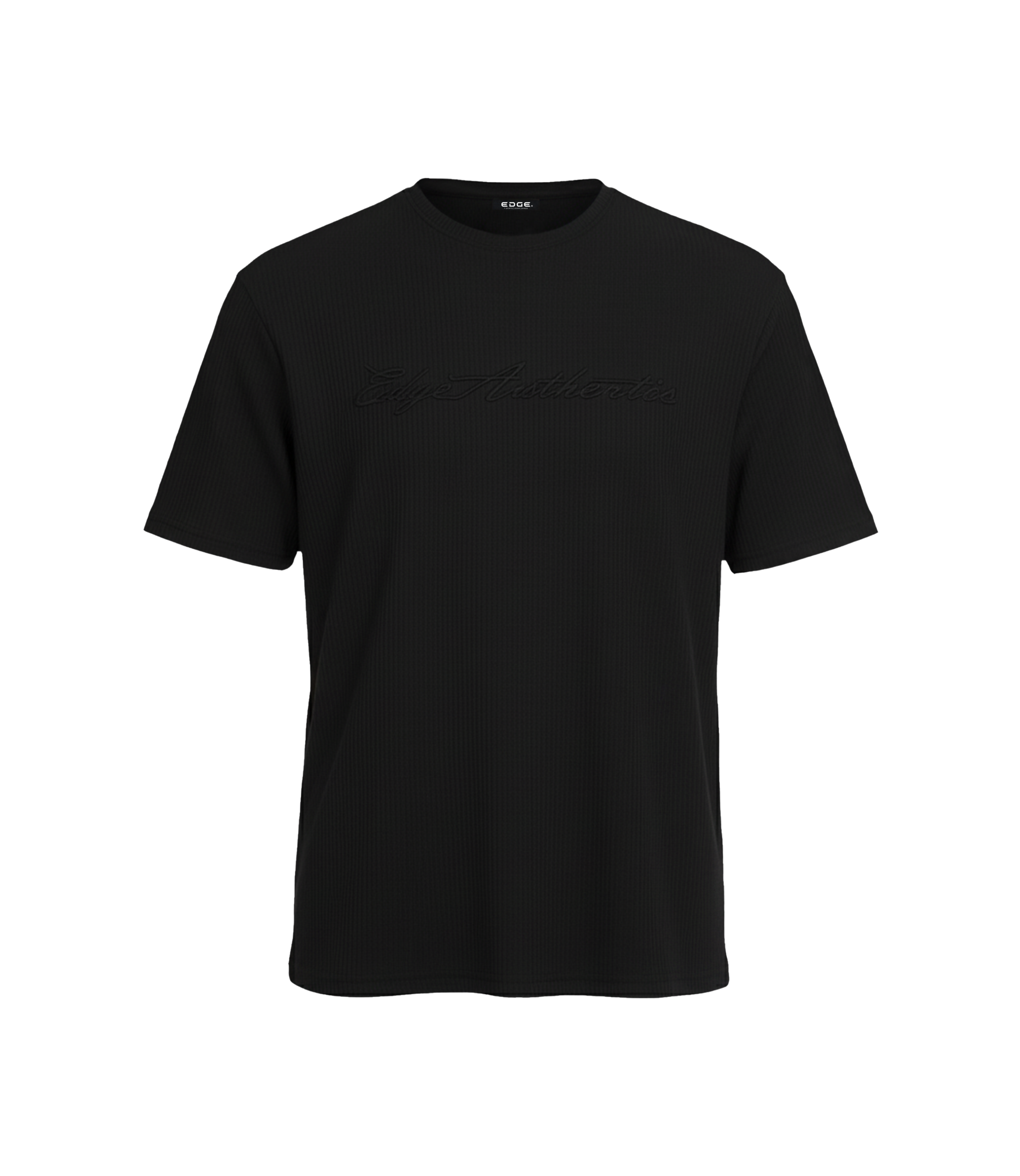 EDGE Crew Neck Men’s Textured Fabric Oversize T-Shirt - 53280