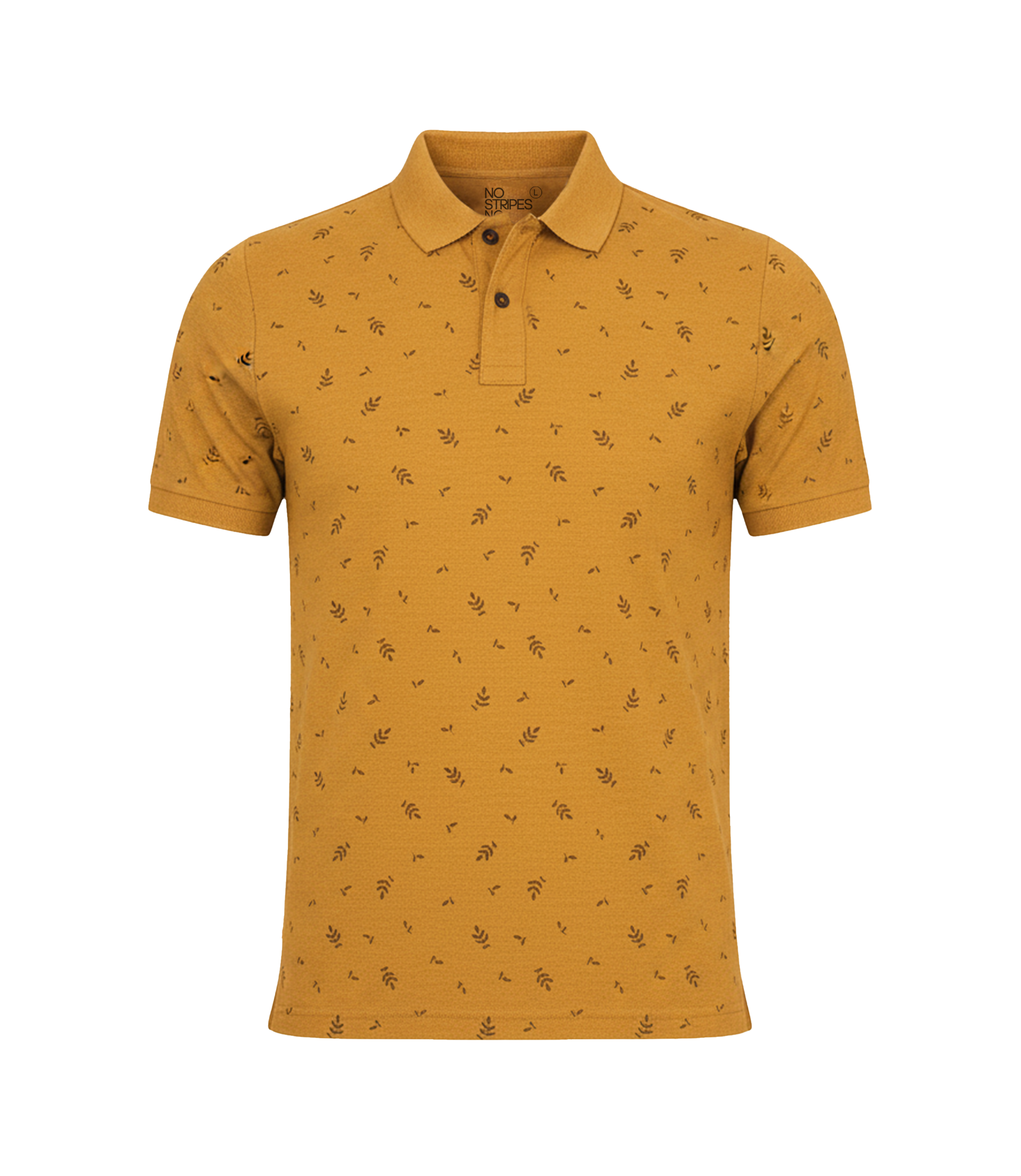 EDGE Solid Collar Men’s AOP Polo Shirt - 52645