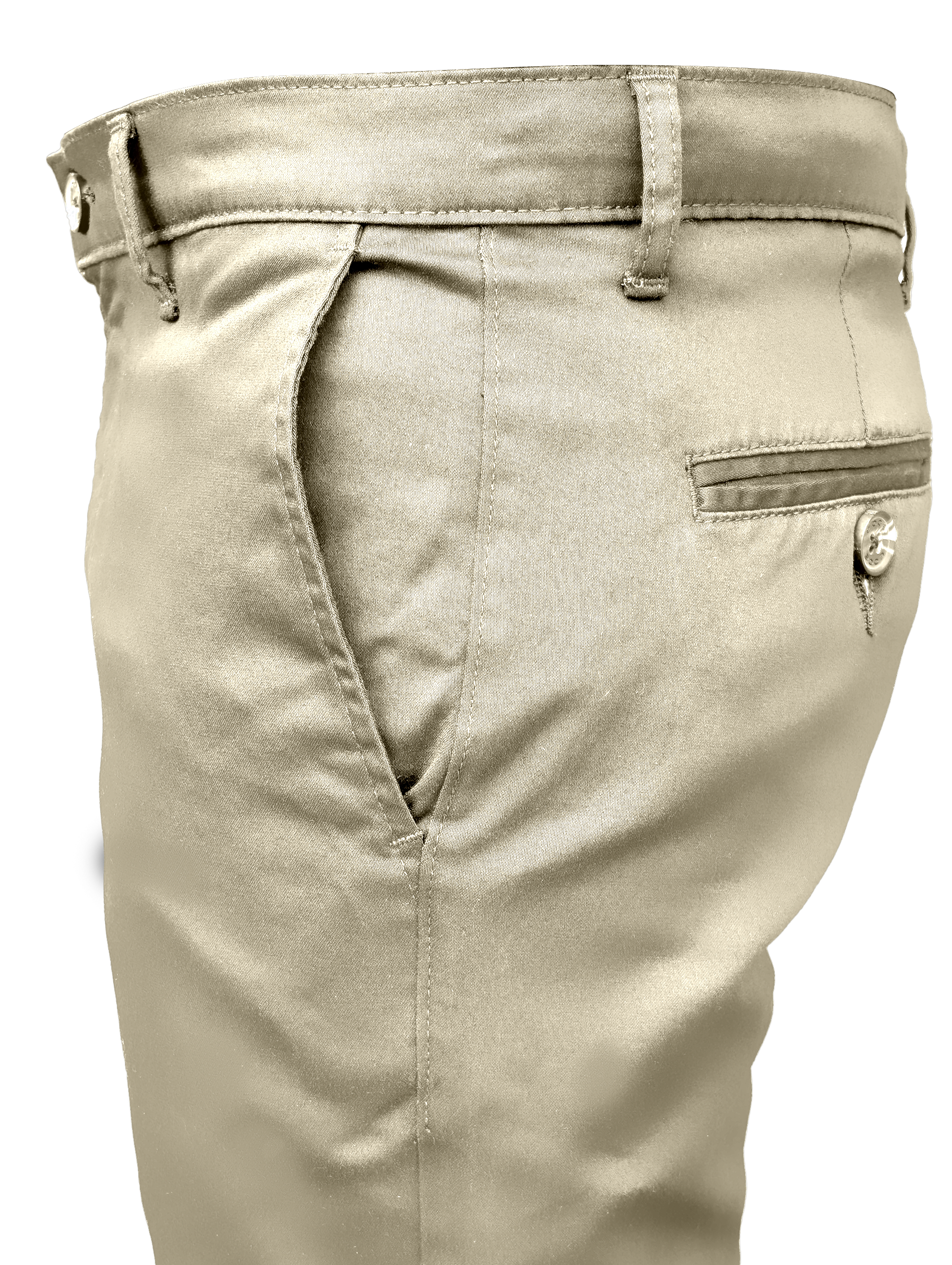 EDGE SLIMFIT 4 Way Stretch Ivory Beige Pants - LH-019
