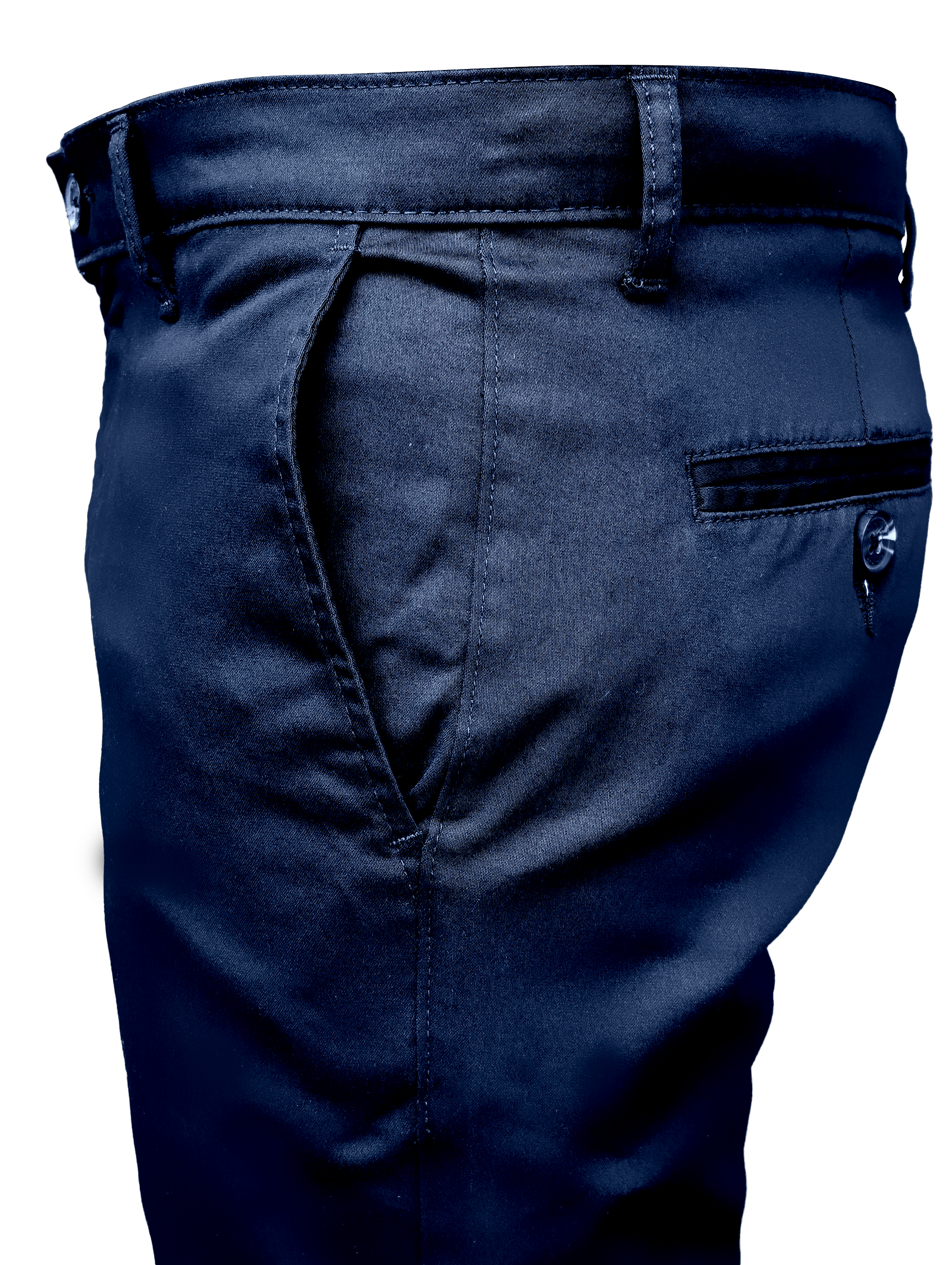 EDGE SLIMFIT 4 Way Stretch Navy Blue Pants - LH-002