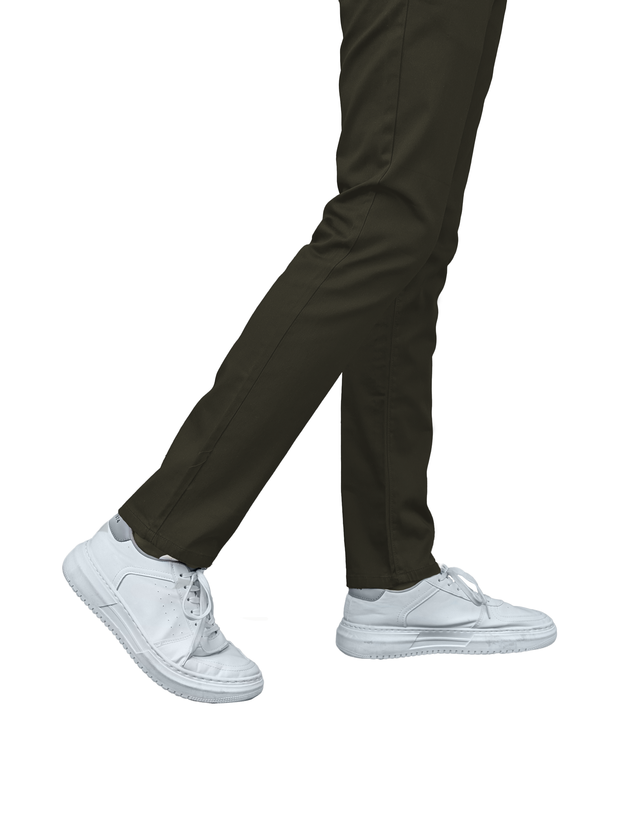 EDGE SLIMFIT 4 Way Stretch Dark Olive Green Pants - LH-009