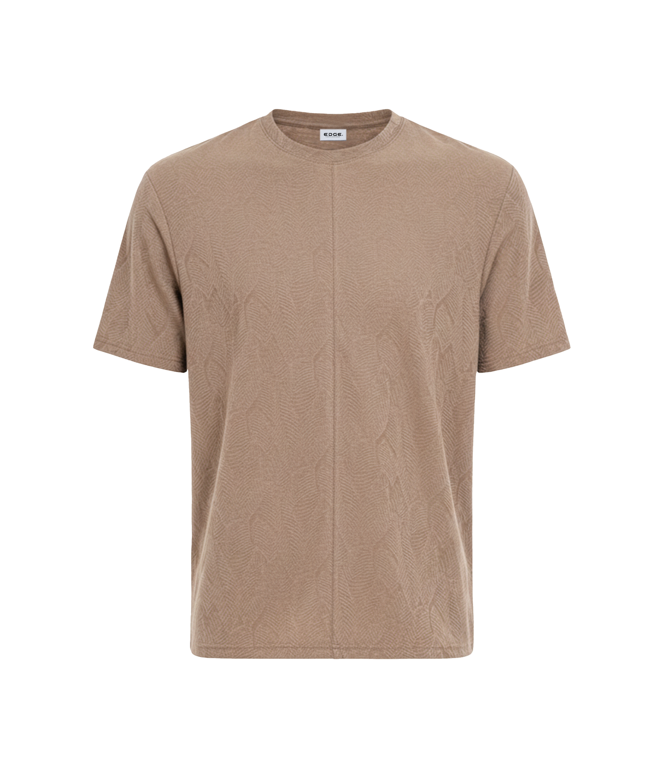 EDGE Crew Neck Men’s Textured Fabric Oversize T-Shirt - 53274