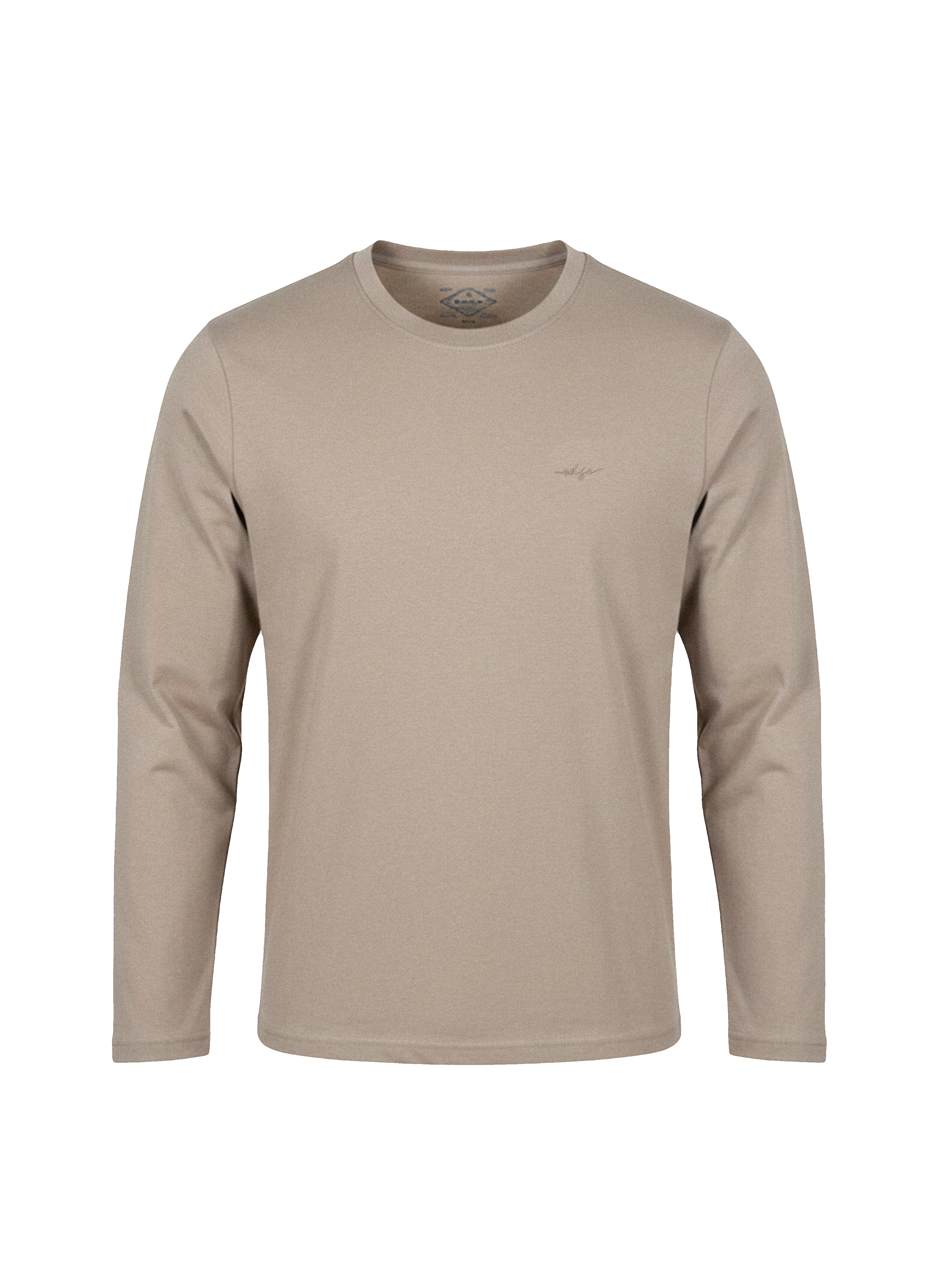 Edge Men's Solid Color Long Sleeve T-shirt - 53696