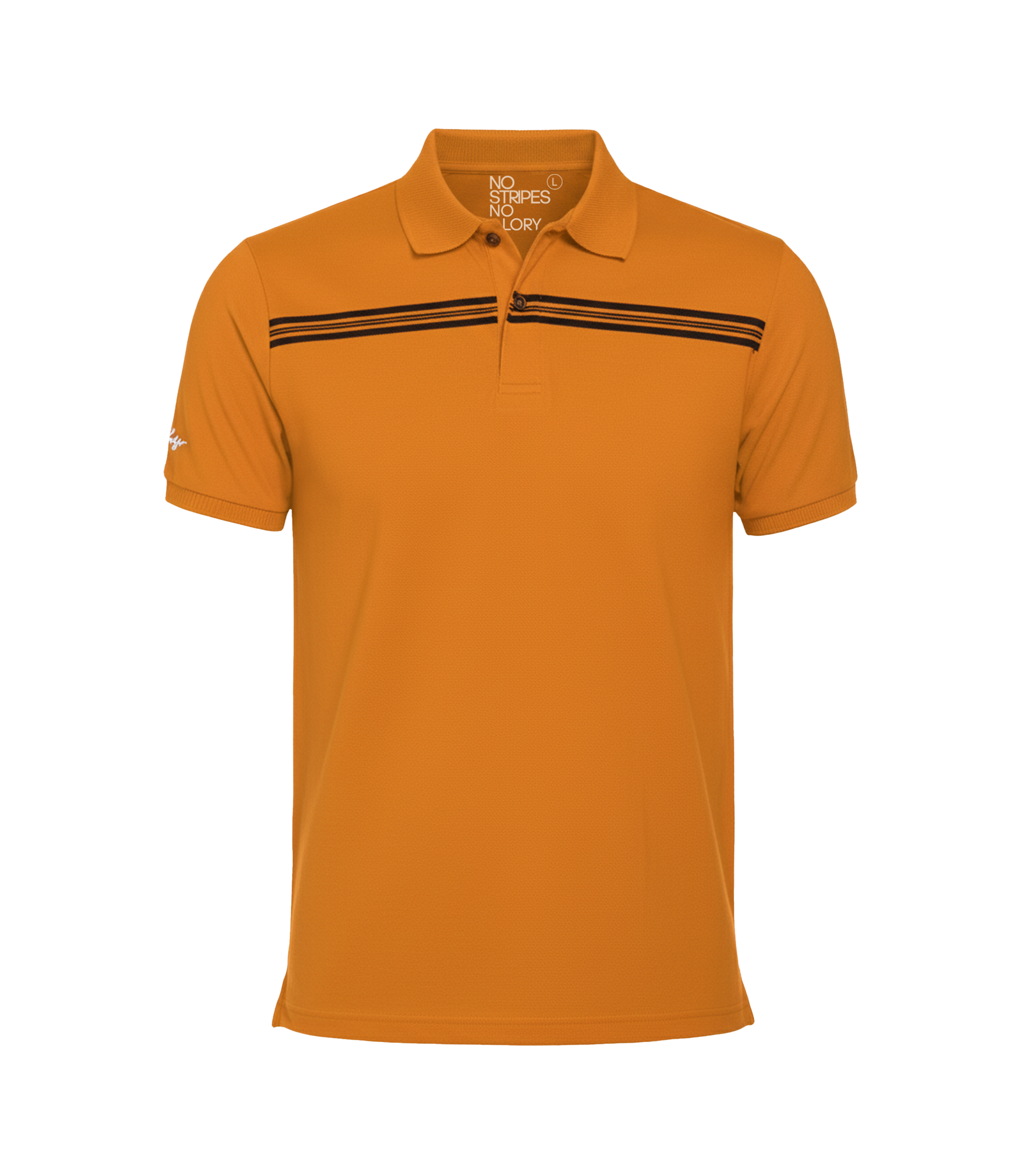 EDGE Jacquard Collar Men’s Stripe Polo Shirt - 52820