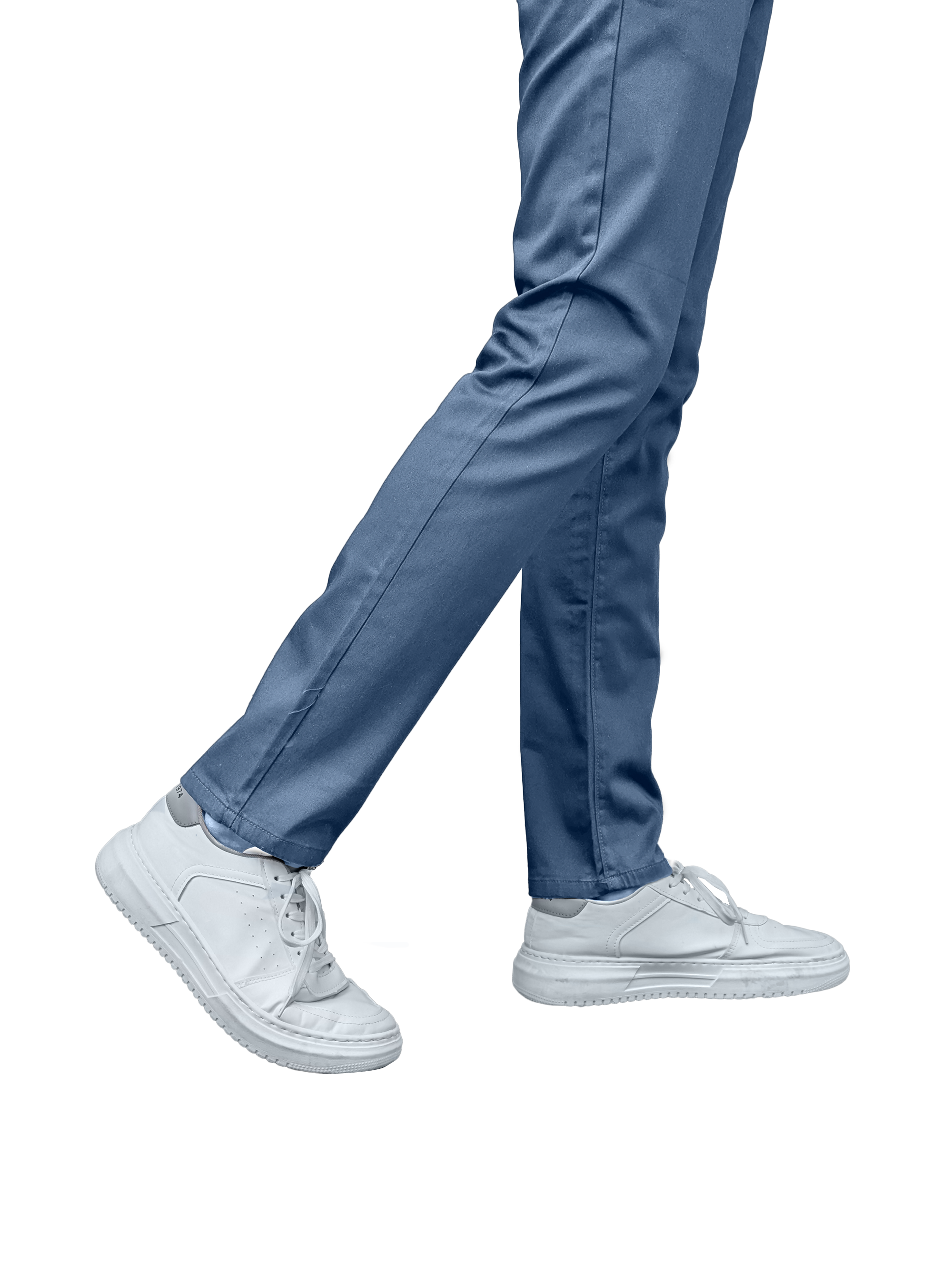 EDGE SLIMFIT 4 Way Stretch Steel Blue Pants - LH-018