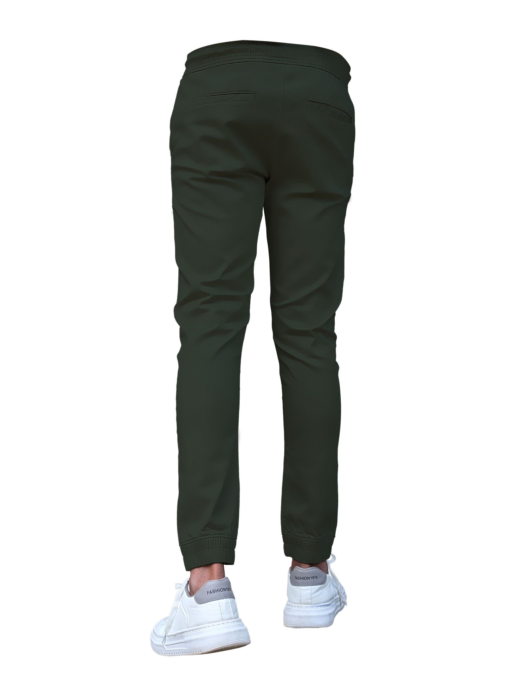 EDGE 4 Ways Stretch Dark Olive Green Men’s Jogger Pants - LH 009